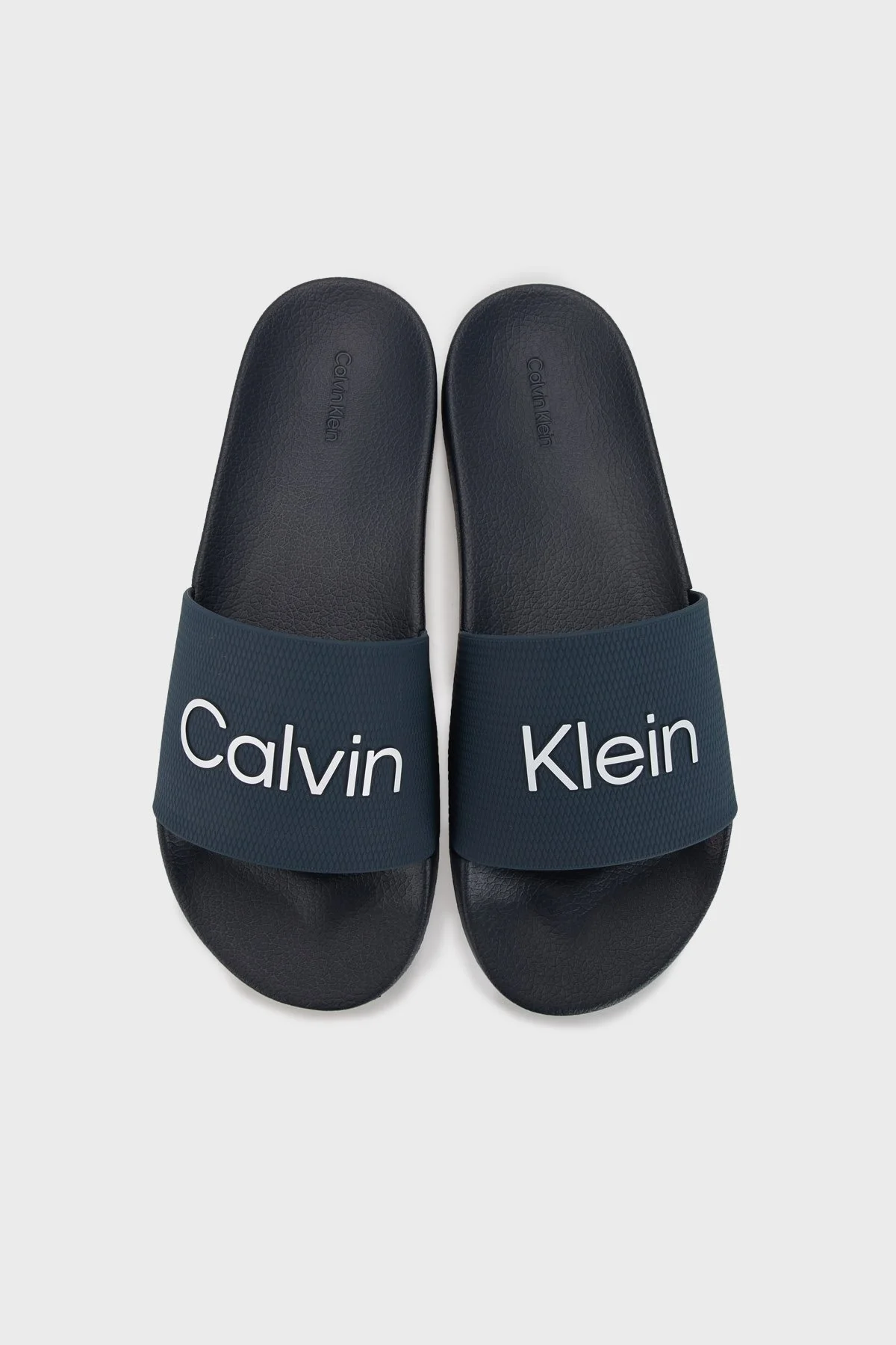 Calvin Klein Logolu Erkek Terlik HM0HM01000 DW4 LACİVERT - 5