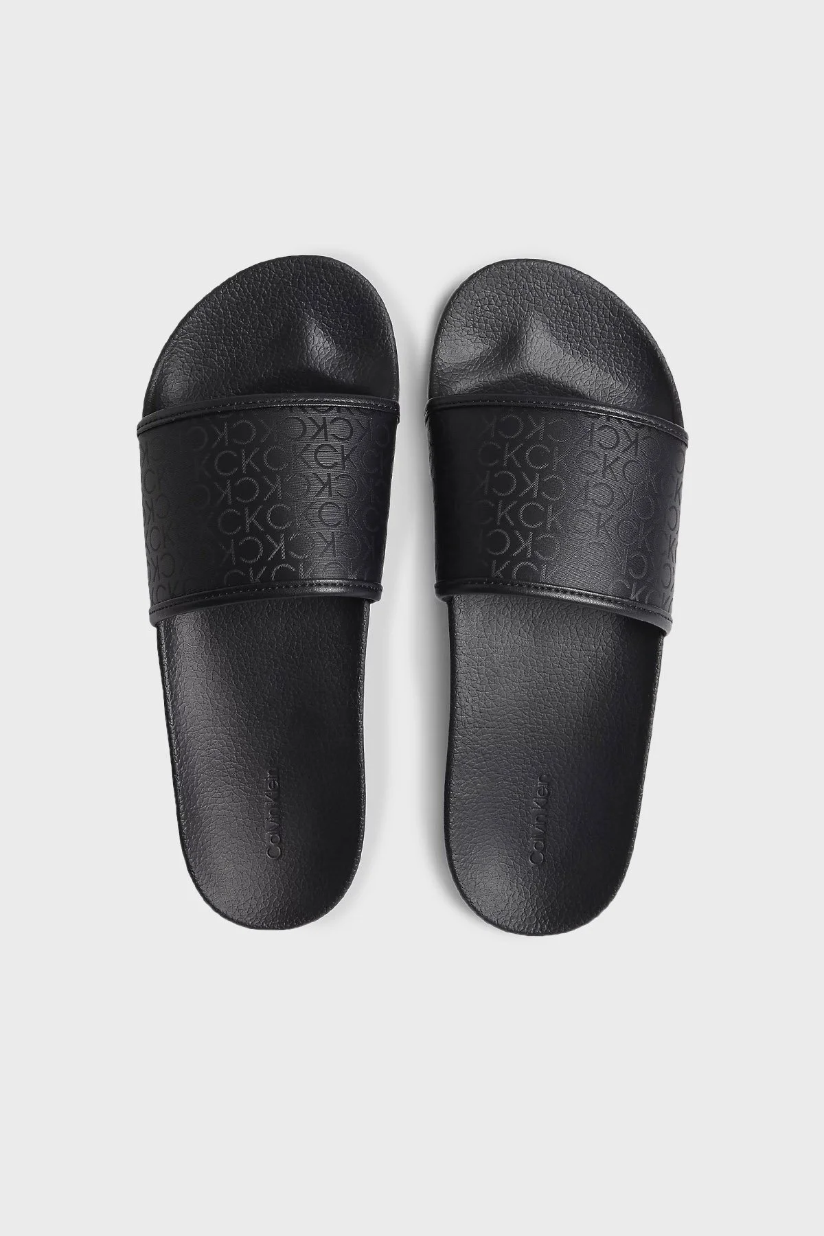 Calvin Klein Logolu Erkek Terlik HM0HM01009 0GL SİYAH - 3