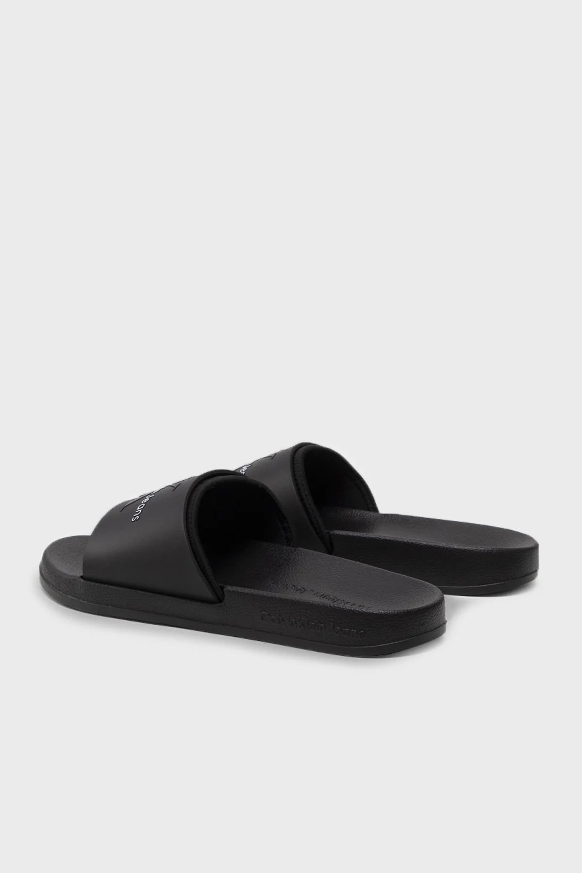 Calvin Klein Logolu Erkek Terlik YM0YM00361 BDS SİYAH - 8
