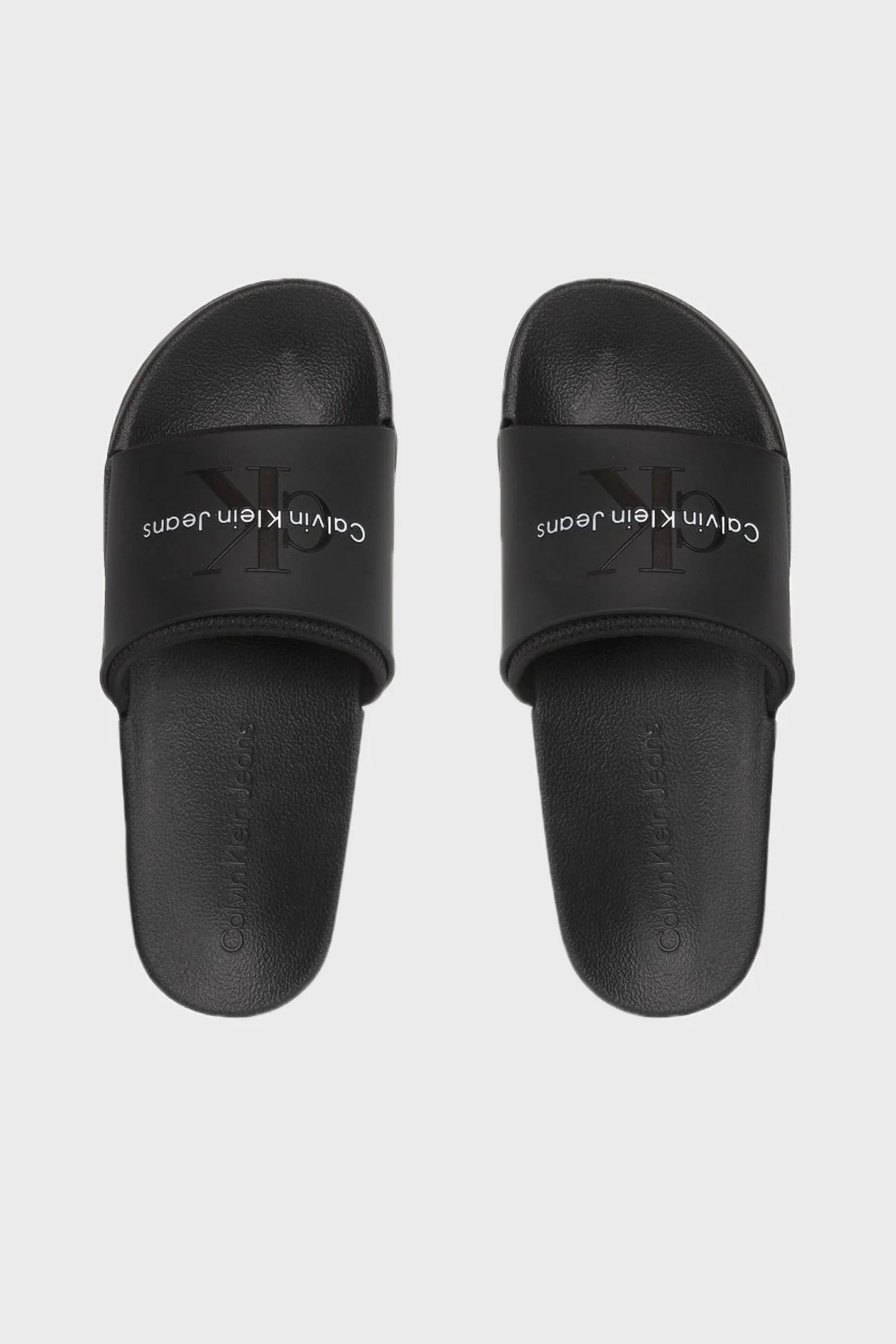 Calvin Klein Logolu Erkek Terlik YM0YM00361 BDS SİYAH - 11