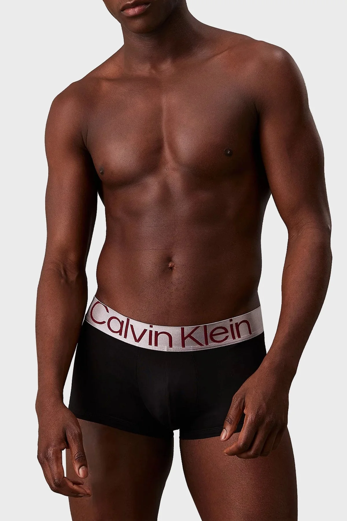 Calvin Klein Logolu Eslastik Bel Bantlı Düşük Bel 3 Pack 000NB3074AQ09 Erkek Boxer 000NB3074A Q09 GRİ-SİYAH - 7
