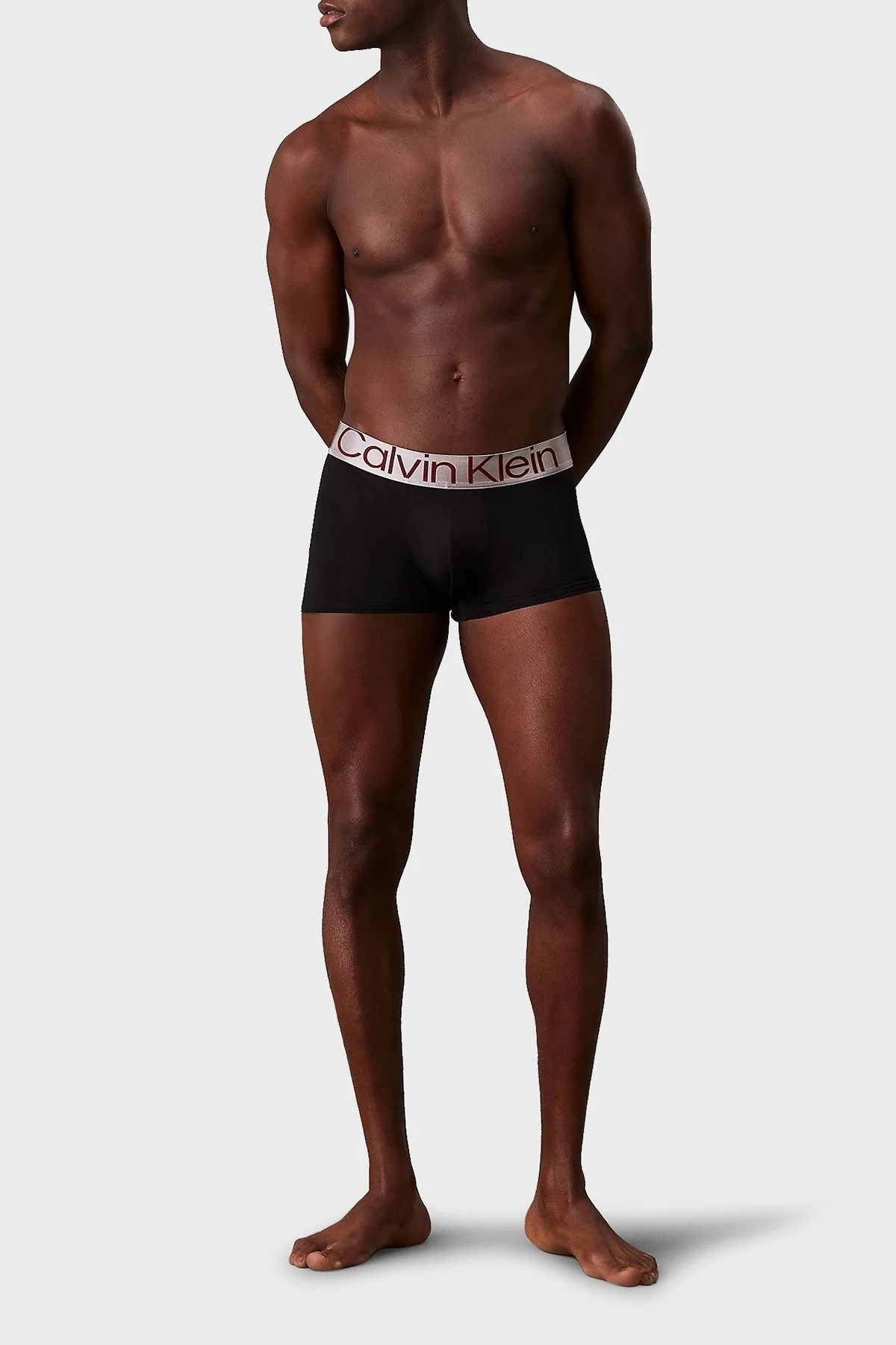 Calvin Klein Logolu Eslastik Bel Bantlı Düşük Bel 3 Pack 000NB3074AQ09 Erkek Boxer 000NB3074A Q09 GRİ-SİYAH - 10