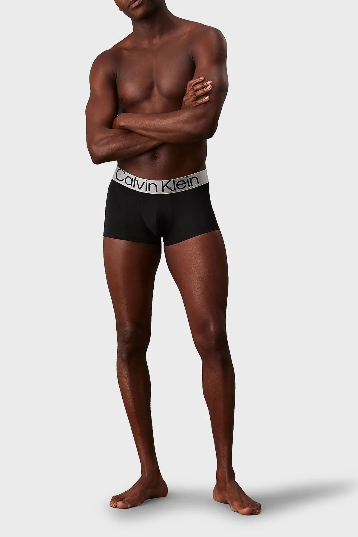 Calvin Klein Logolu Esnek Düşük Bel 3 Pack 000NB3074AQTE Erkek Boxer 000NB3074A QTE SİYAH - 4