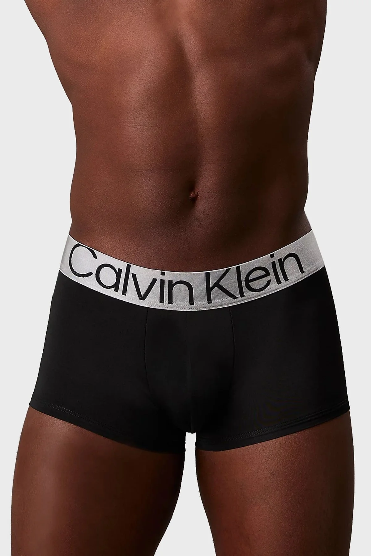Calvin Klein Logolu Esnek Düşük Bel 3 Pack 000NB3074AQTE Erkek Boxer 000NB3074A QTE SİYAH - 5