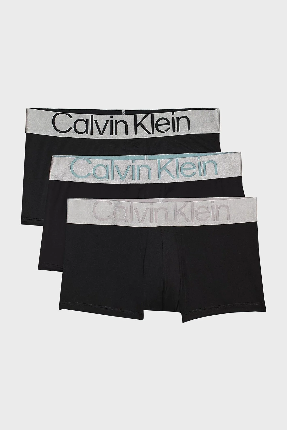 Calvin Klein Logolu Esnek Düşük Bel 3 Pack 000NB3074AQTE Erkek Boxer 000NB3074A QTE SİYAH - 6