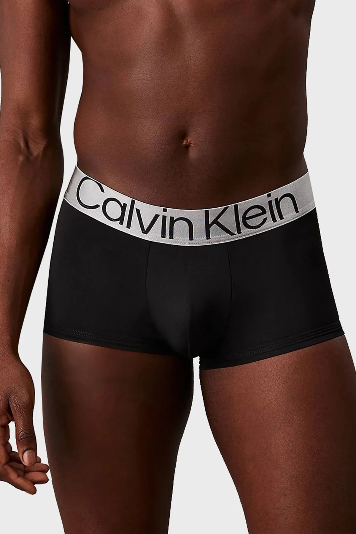 Calvin Klein Logolu Esnek Düşük Bel 3 Pack 000NB3074AQTE Erkek Boxer 000NB3074A QTE SİYAH - 7