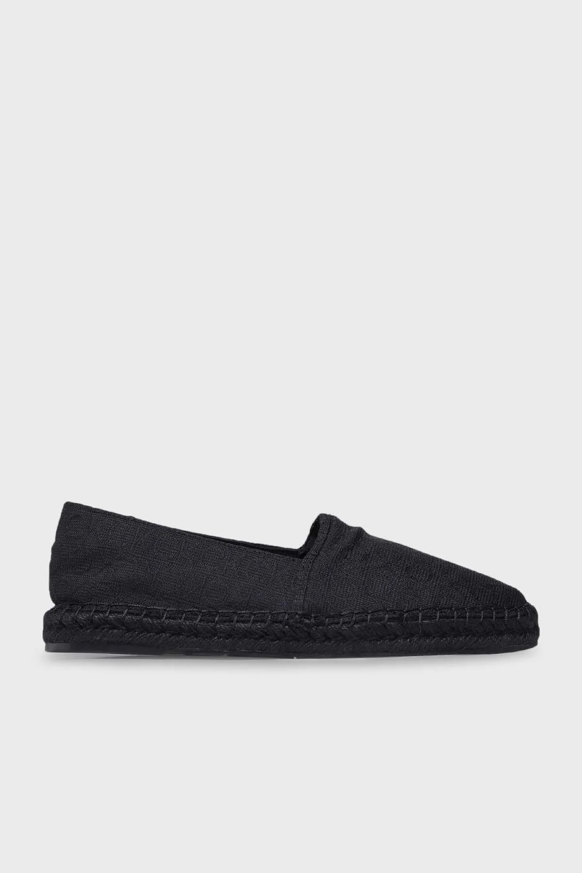 Calvin Klein Logolu Espadril HM0HM009770GK Erkek Ayakkabı HM0HM00977 0GK SİYAH - 1