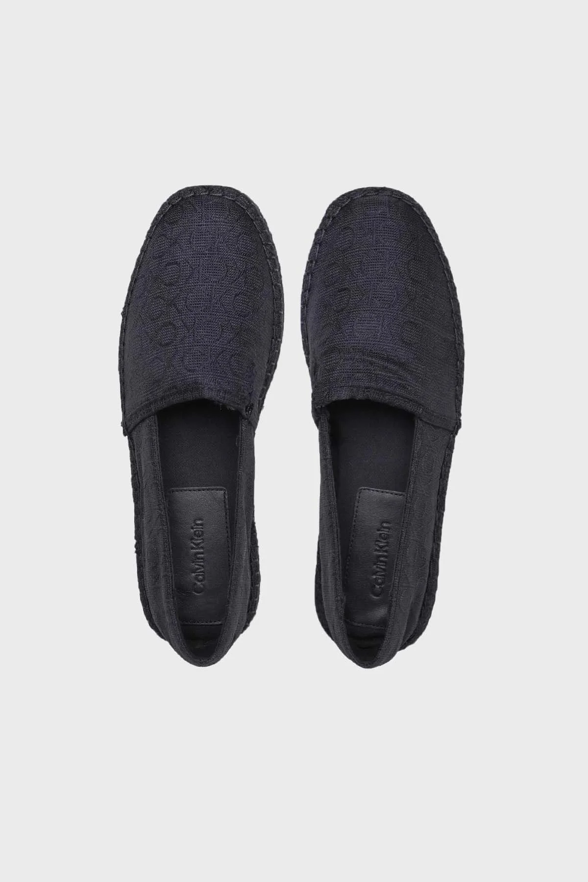 Calvin Klein Logolu Espadril HM0HM009770GK Erkek Ayakkabı HM0HM00977 0GK SİYAH - 5