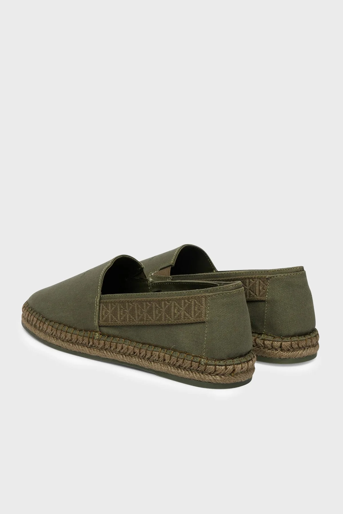 Calvin Klein Logolu Espadril HM0HM02075LDI Erkek Ayakkabı HM0HM02075 LDI HAKİ - 3