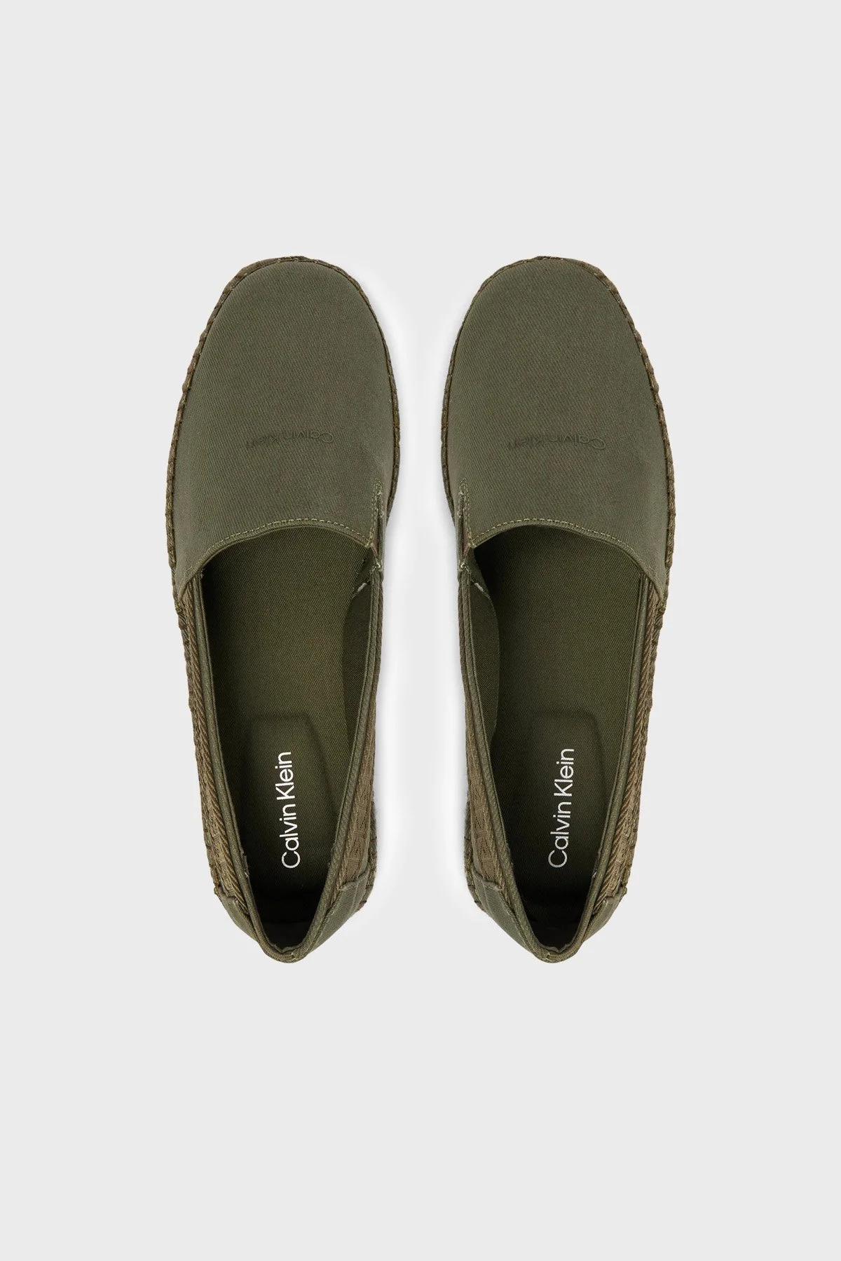 Calvin Klein Logolu Espadril HM0HM02075LDI Erkek Ayakkabı HM0HM02075 LDI HAKİ - 5