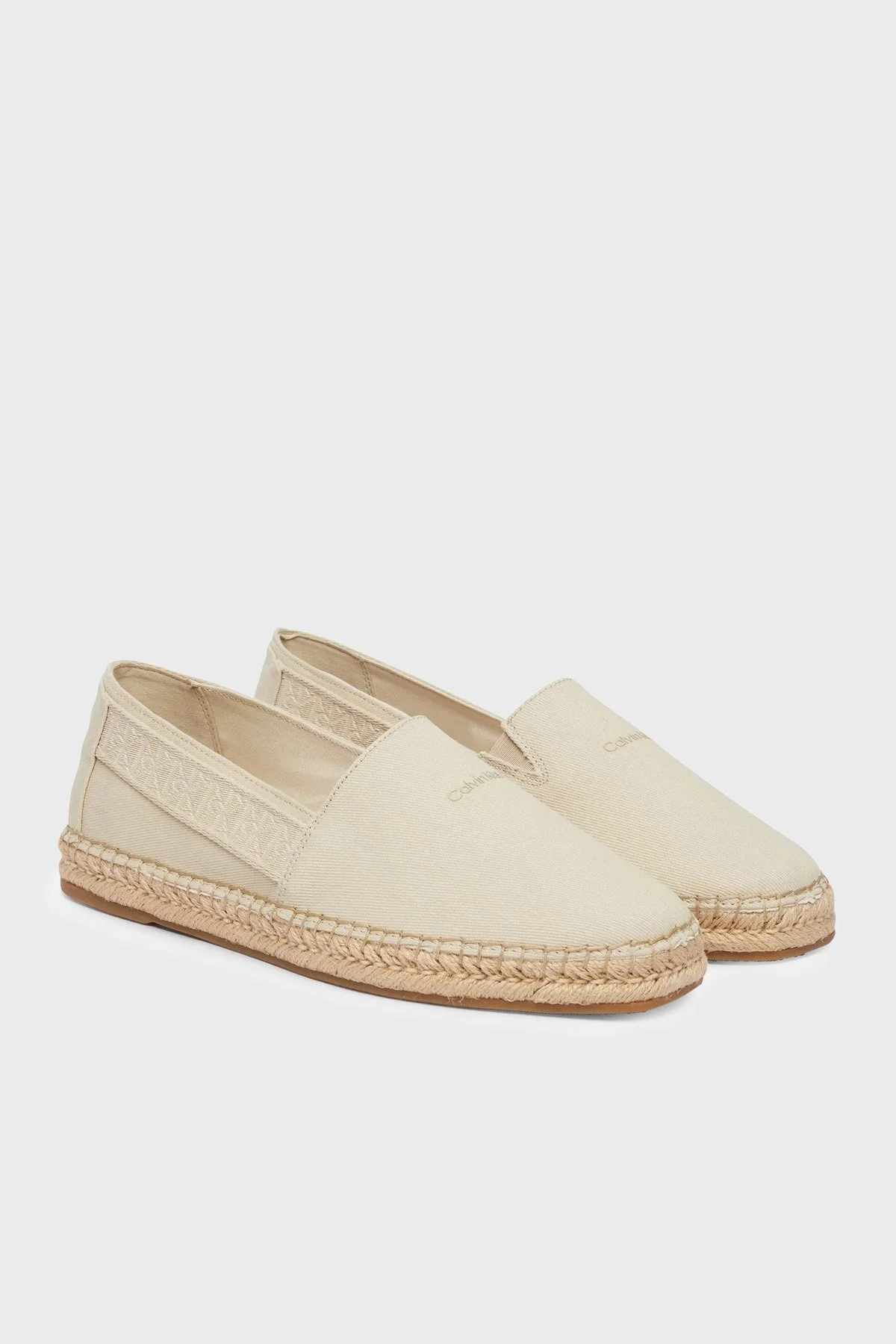 Calvin Klein Logolu Espadril HM0HM02075PDV Erkek Ayakkabı HM0HM02075 PDV BEJ - 2