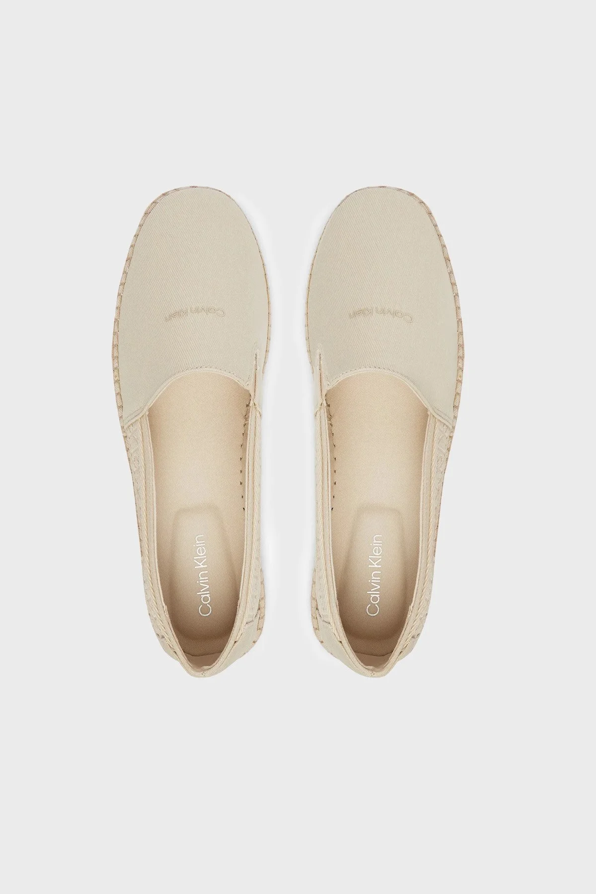 Calvin Klein Logolu Espadril HM0HM02075PDV Erkek Ayakkabı HM0HM02075 PDV BEJ - 3