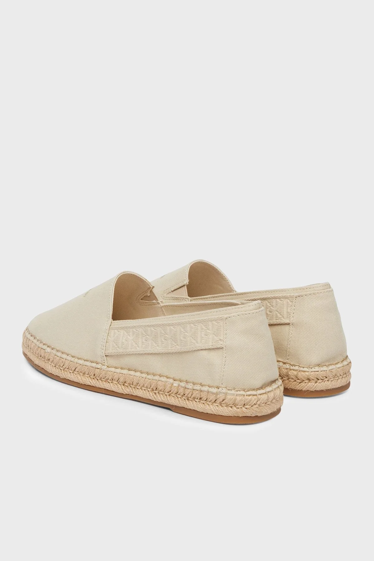 Calvin Klein Logolu Espadril HM0HM02075PDV Erkek Ayakkabı HM0HM02075 PDV BEJ - 4