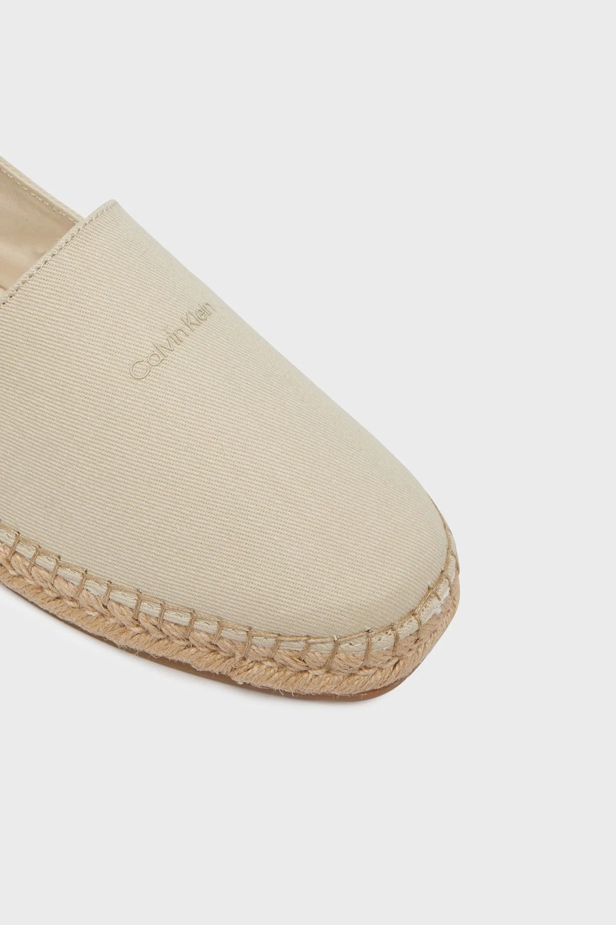 Calvin Klein Logolu Espadril HM0HM02075PDV Erkek Ayakkabı HM0HM02075 PDV BEJ - 5