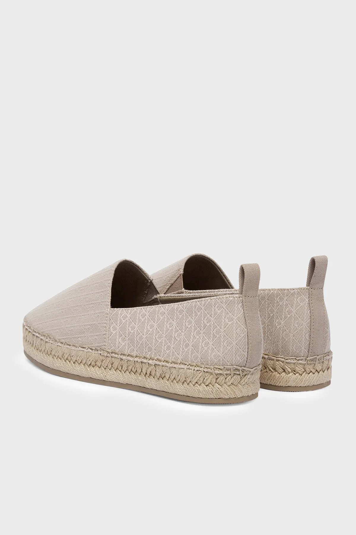 Calvin Klein Logolu Espadril Kadın Ayakkabı HW0HW02933 A04 BEJ - 3