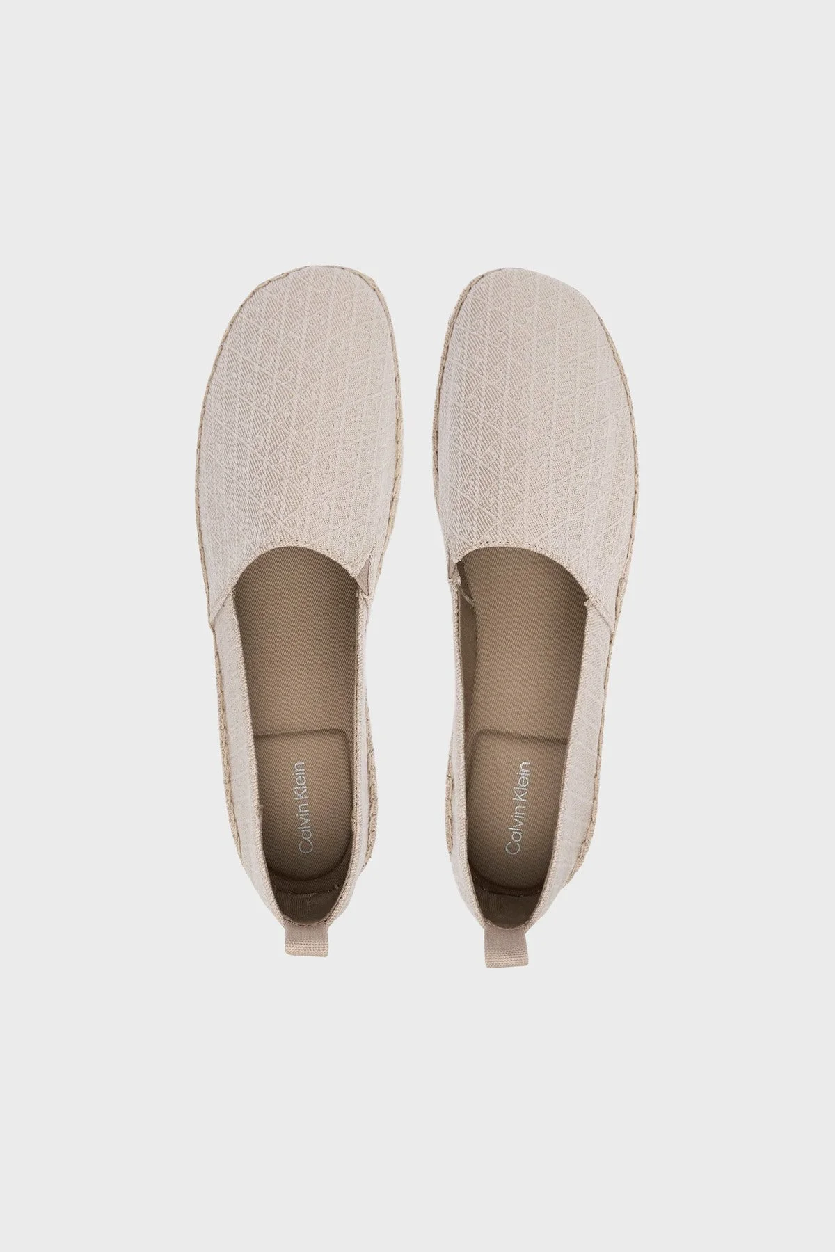 Calvin Klein Logolu Espadril Kadın Ayakkabı HW0HW02933 A04 BEJ - 5