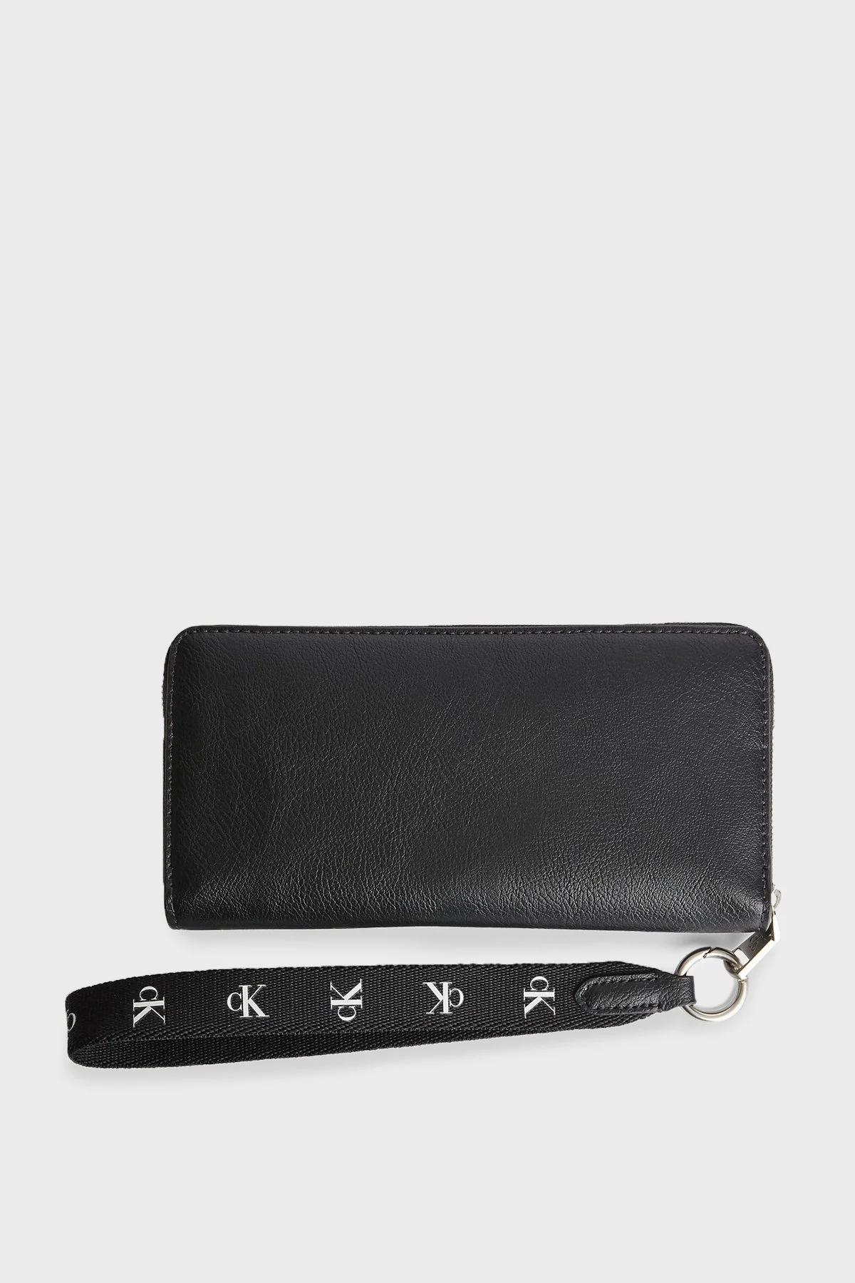 Calvin Klein Logolu Fermuarlı Askılı Bayan Cüzdan K60K610340 BDS SİYAH - 3