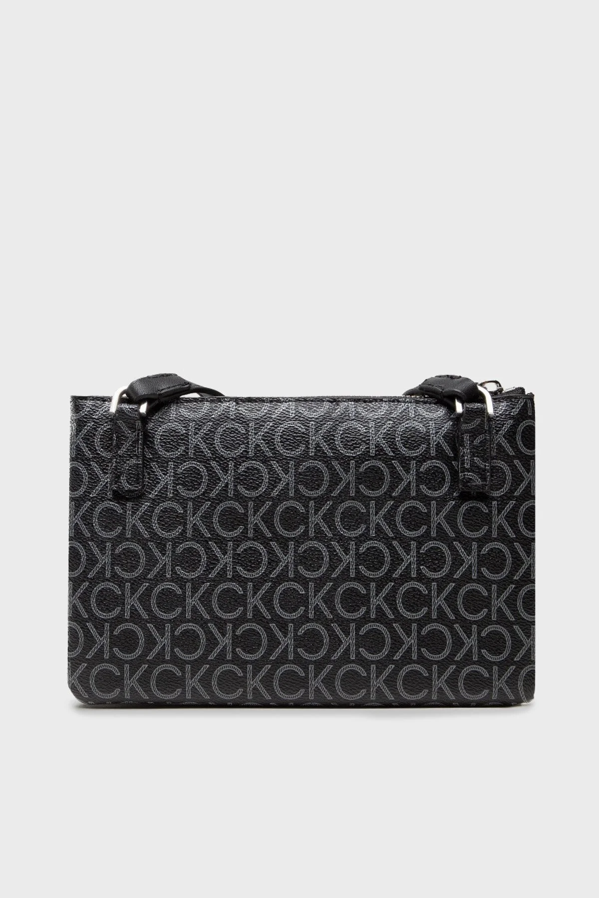 Calvin Klein Logolu Fermuarlı Ayarlanabilir Omuz Askılı Bayan Çanta K60K609417 0GJ SİYAH - 4