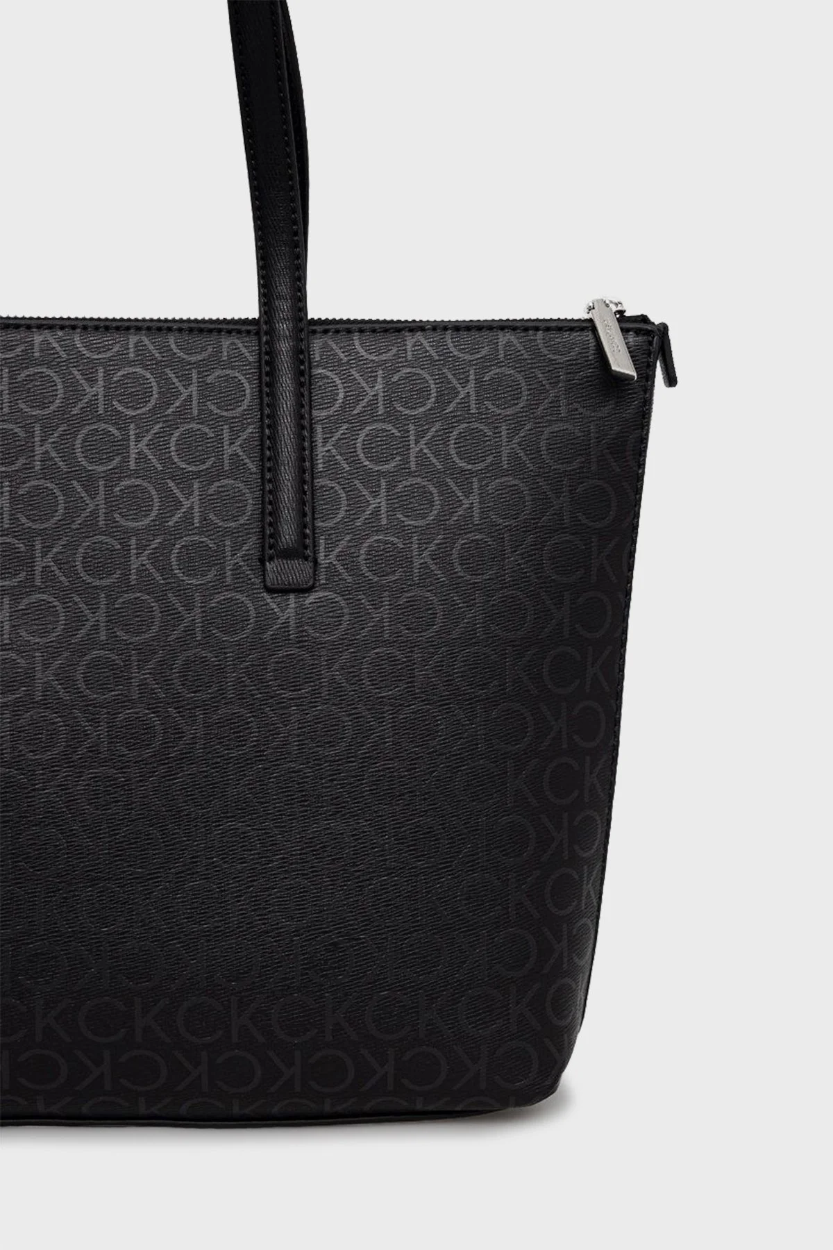 Calvin Klein Logolu Fermuarlı Bayan Çanta K60K609876 0GJ SİYAH - 4