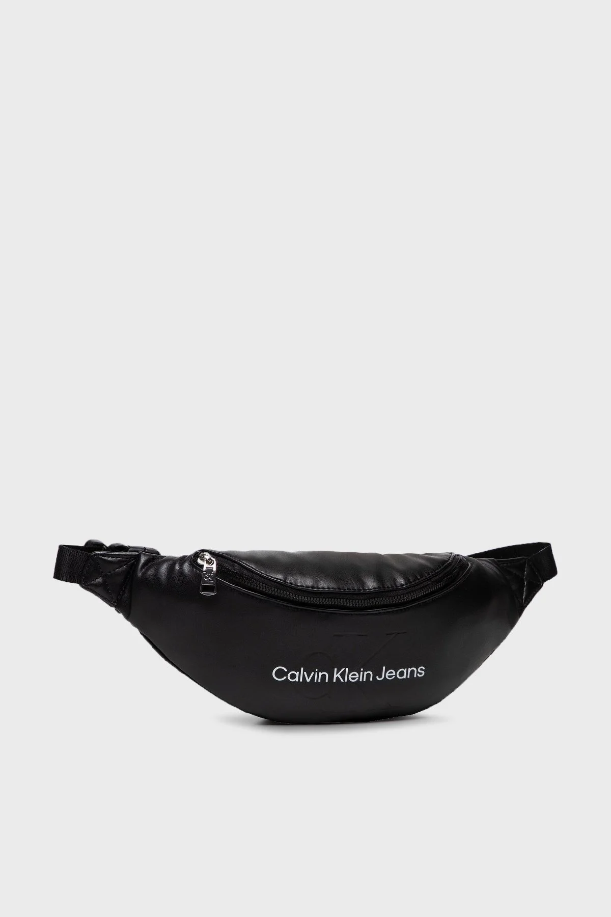 Calvin Klein Logolu Fermuarlı K50K508203BDS Erkek Bel Çantası K50K508203 BDS SİYAH - 7