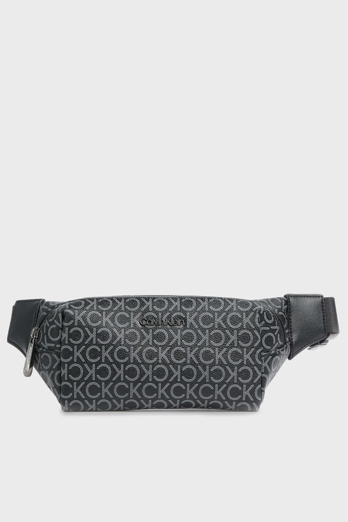 Calvin Klein Logolu Fermuarlı Erkek Bel Çantası K50K509100 BAX SİYAH - 1