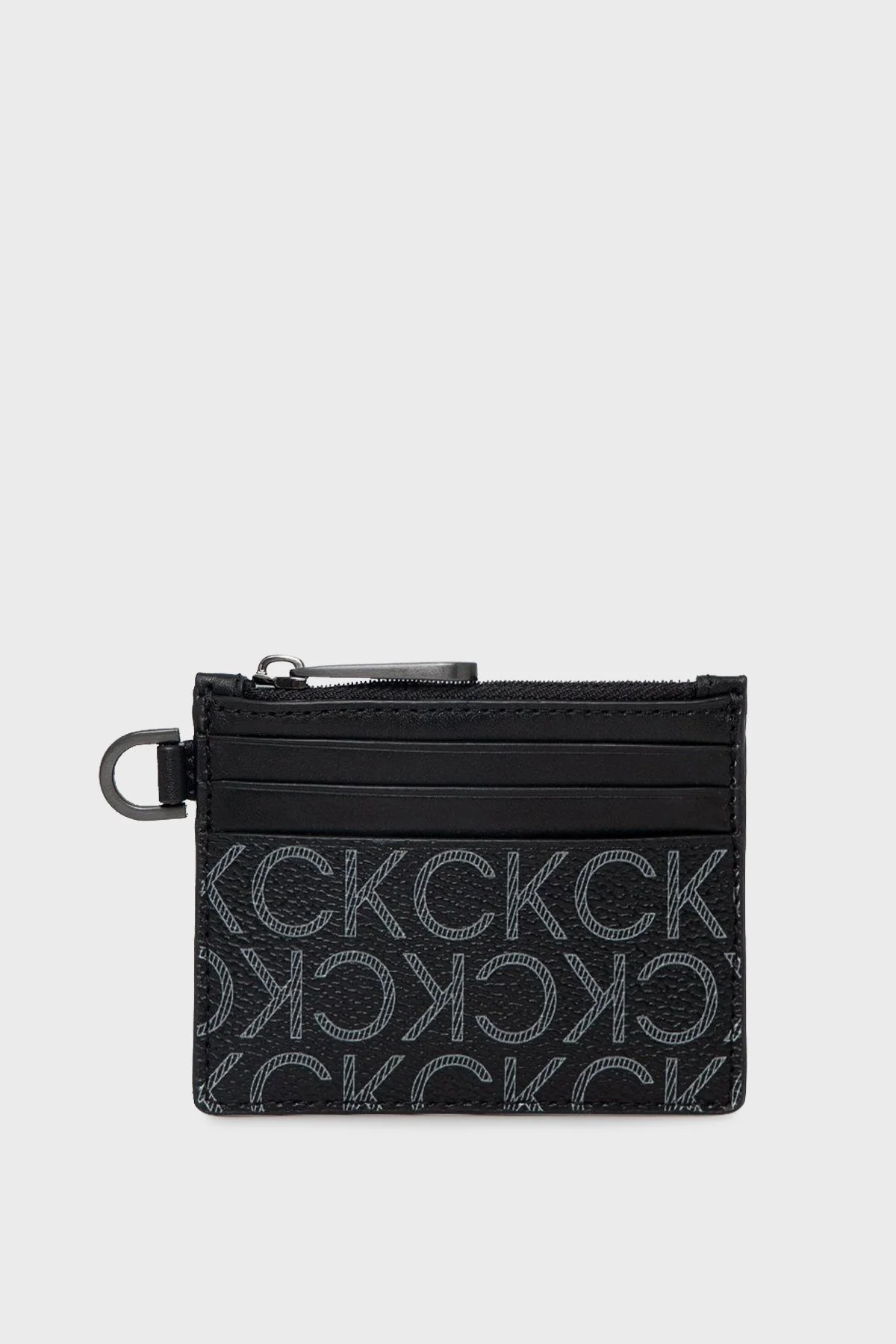 Calvin Klein Logolu Fermuarlı Erkek Kartlık K50K509236 01H SİYAH - 1