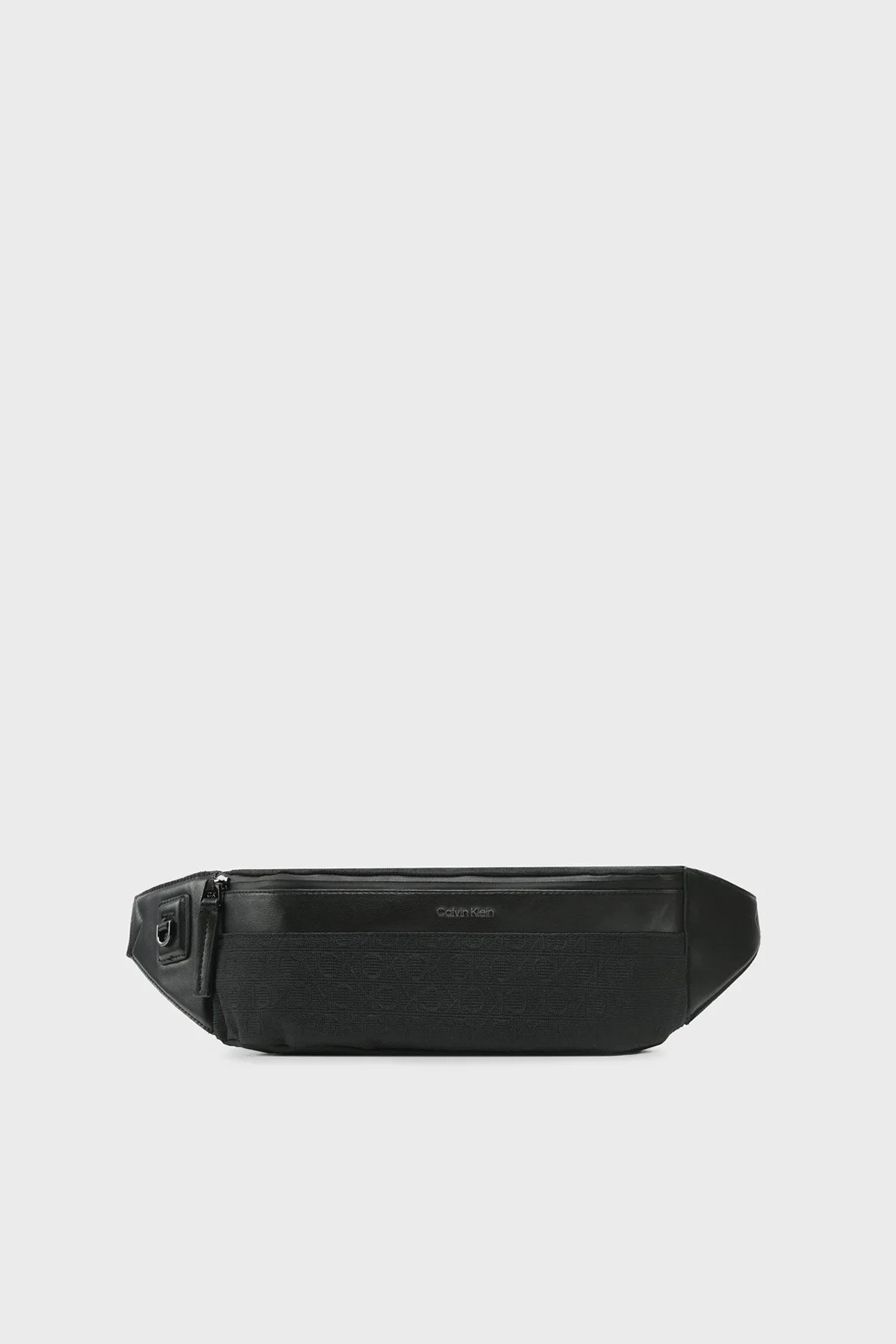 Calvin Klein Logolu Fermuarlı K50K51026501M Erkek Bel Çantası K50K510265 01M SİYAH - 1