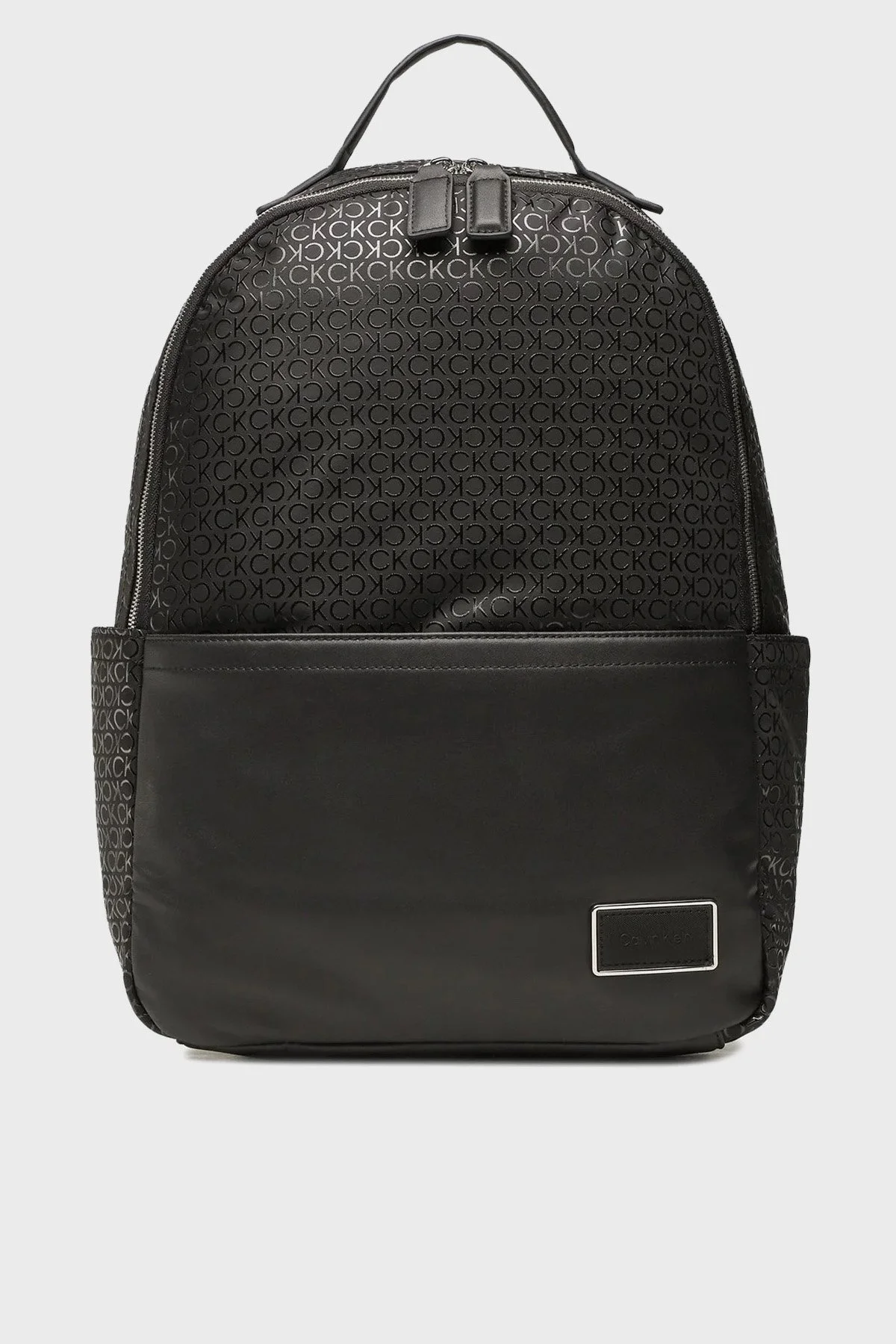 Calvin Klein Logolu Fermuarlı K50K51028201I Erkek Sırt Çantası K50K510282 01I SİYAH - 1