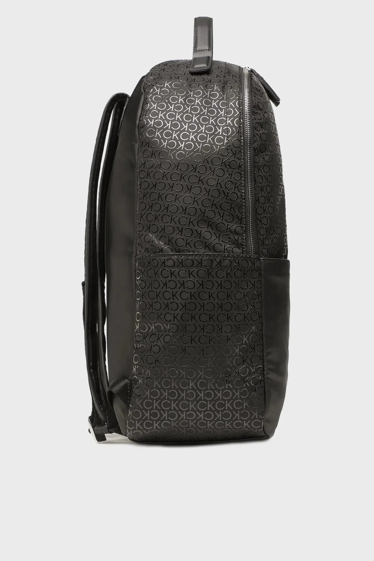 Calvin Klein Logolu Fermuarlı K50K51028201I Erkek Sırt Çantası K50K510282 01I SİYAH - 3