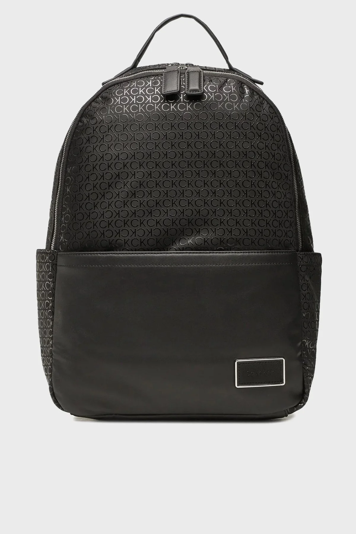 Calvin Klein Logolu Fermuarlı K50K51028201I Erkek Sırt Çantası K50K510282 01I SİYAH - 1