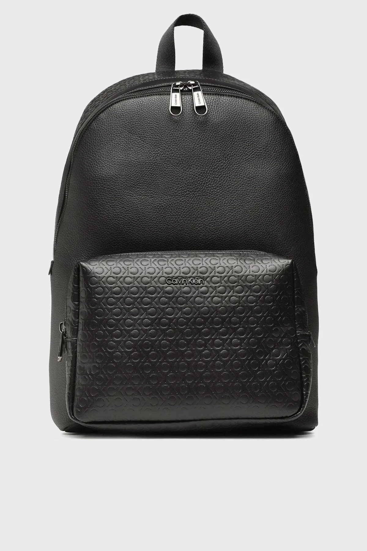 Calvin Klein Logolu Fermuarlı K50K51051401I Erkek Sırt Çantası K50K510514 01I SİYAH - 1