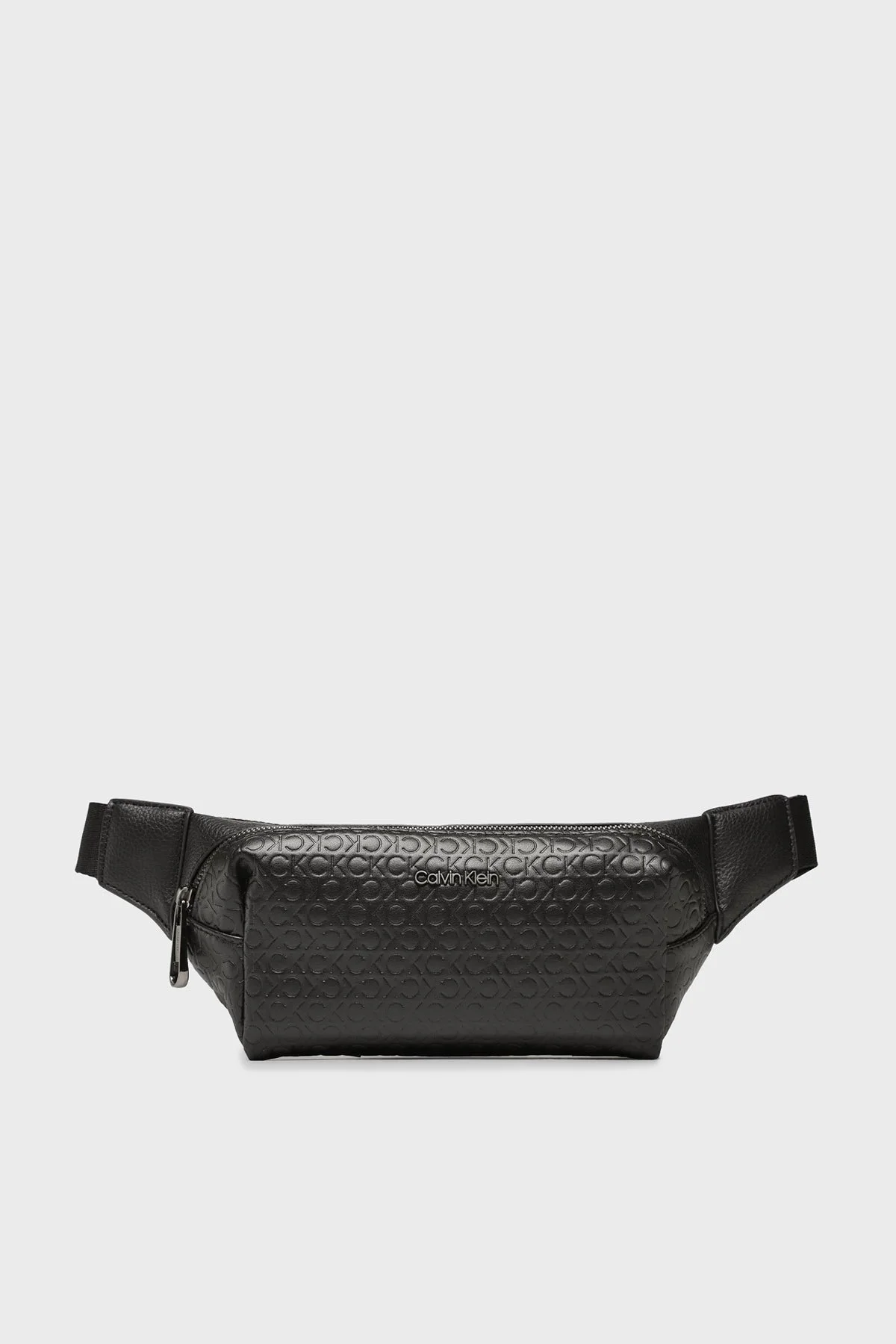 Calvin Klein Logolu Fermuarlı K50K51051801I Erkek Bel Çantası K50K510518 01I SİYAH - 1