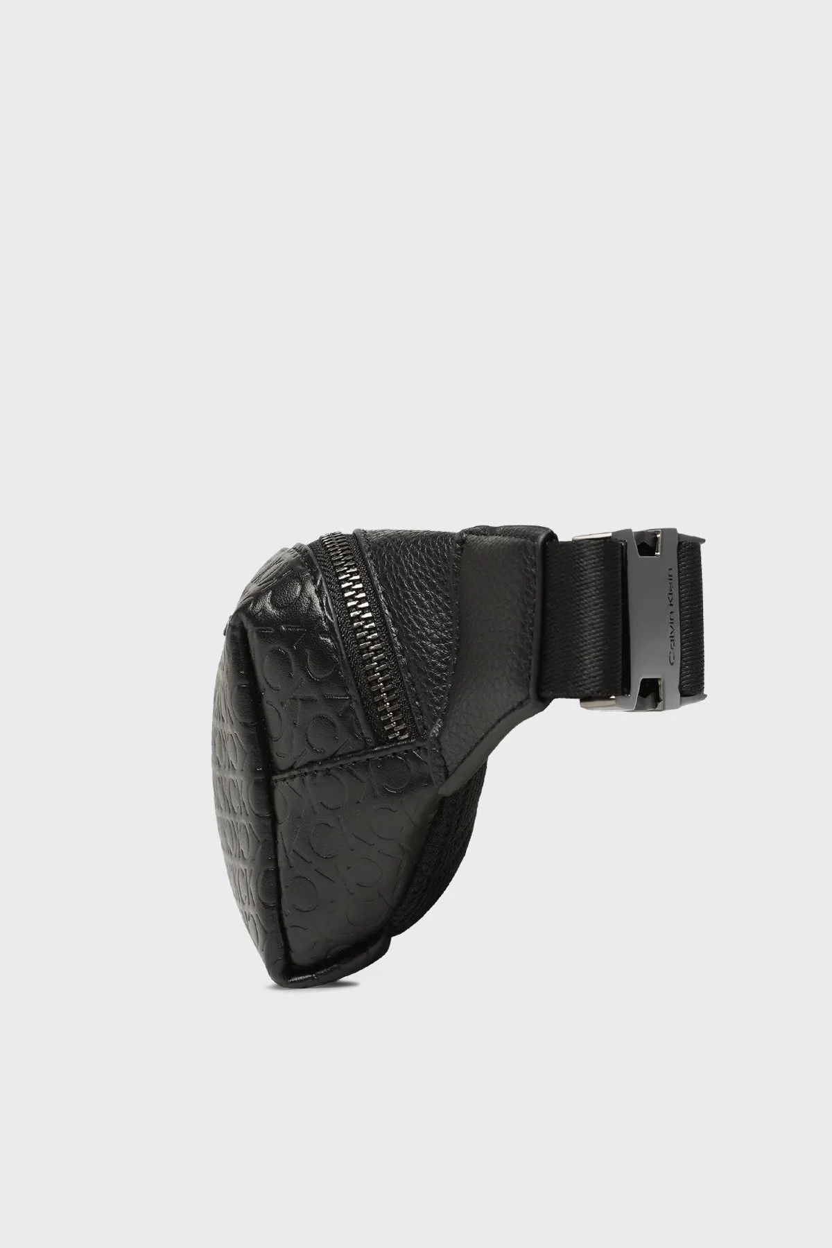 Calvin Klein Logolu Fermuarlı K50K51051801I Erkek Bel Çantası K50K510518 01I SİYAH - 3