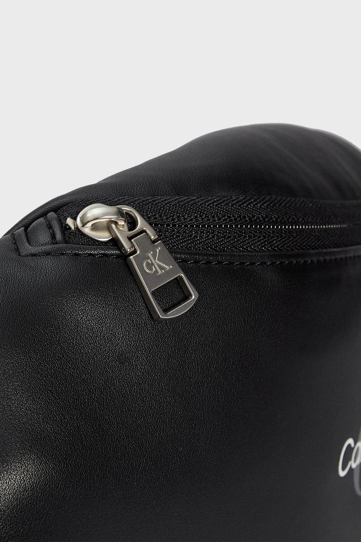 Calvin Klein Logolu Fermuarlı K50K512446BEH Erkek Bel Çantası K50K512446 BEH SİYAH - 5