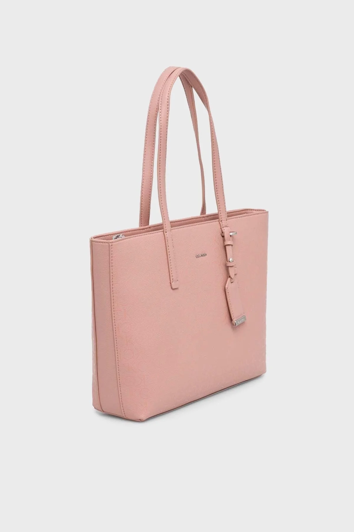 Calvin Klein Logolu Fermuarlı K60K609876VB8 Bayan Çanta K60K609876 VB8 PUDRA - 2