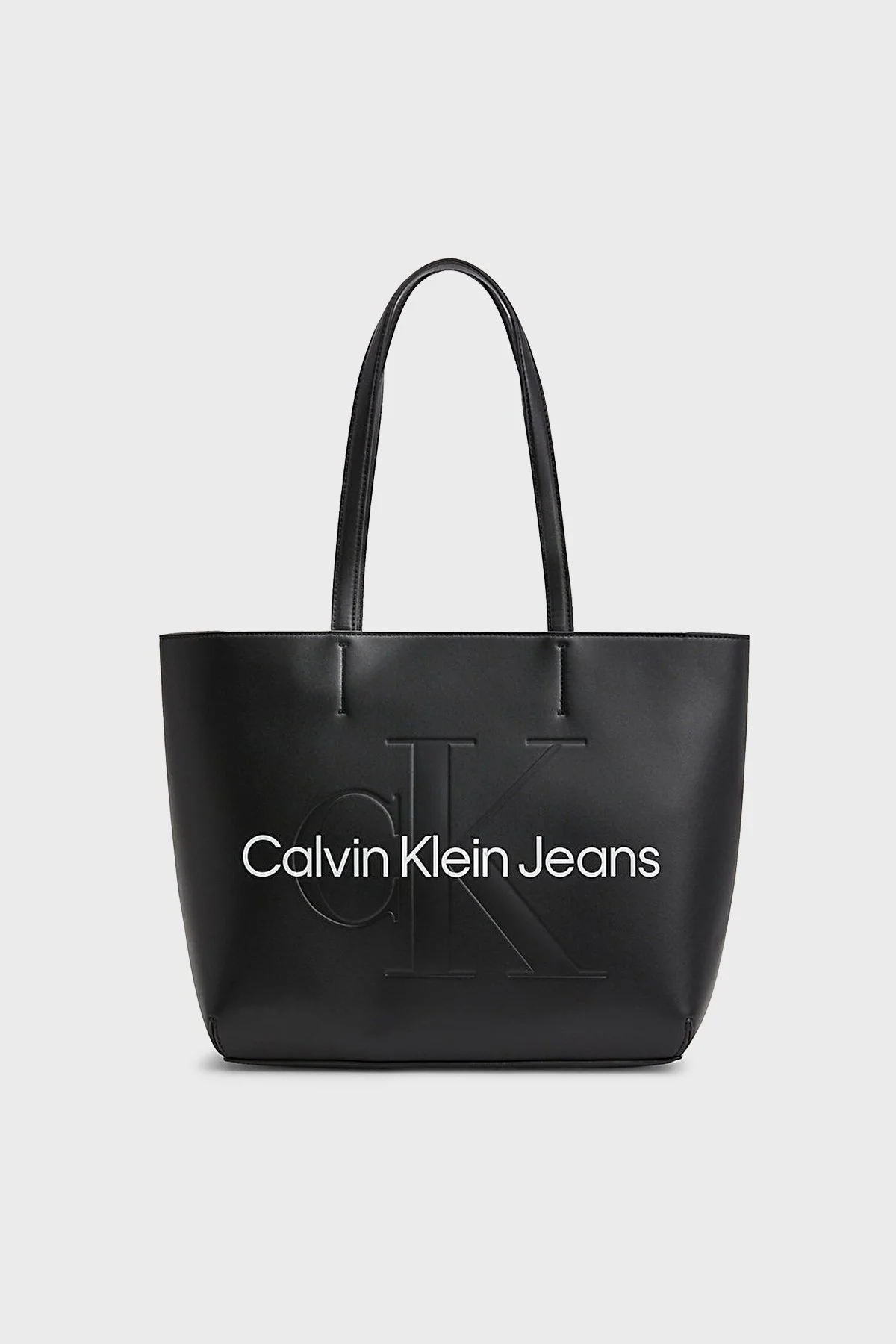 Calvin Klein Logolu Fermuarlı K60K610276BDS Bayan Çanta K60K610276 BDS SİYAH - 1