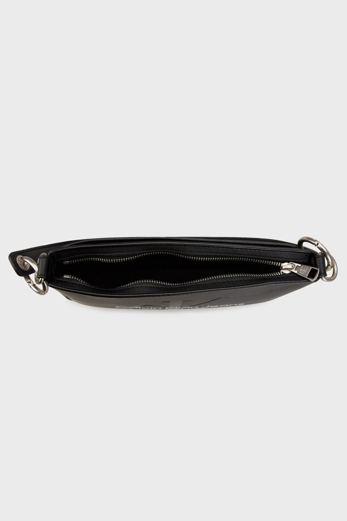 Calvin Klein Logolu Fermuarlı K60K6106790GQ Bayan Çanta K60K610679 0GQ SİYAH - 4