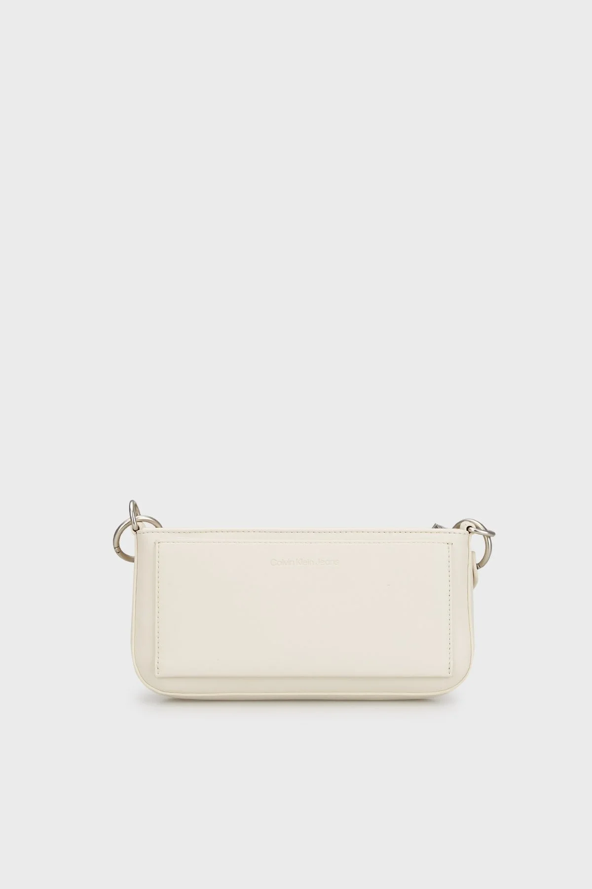 Calvin Klein Logolu Fermuarlı K60K610679ACF Bayan Çanta K60K610679 ACF BEJ - 2