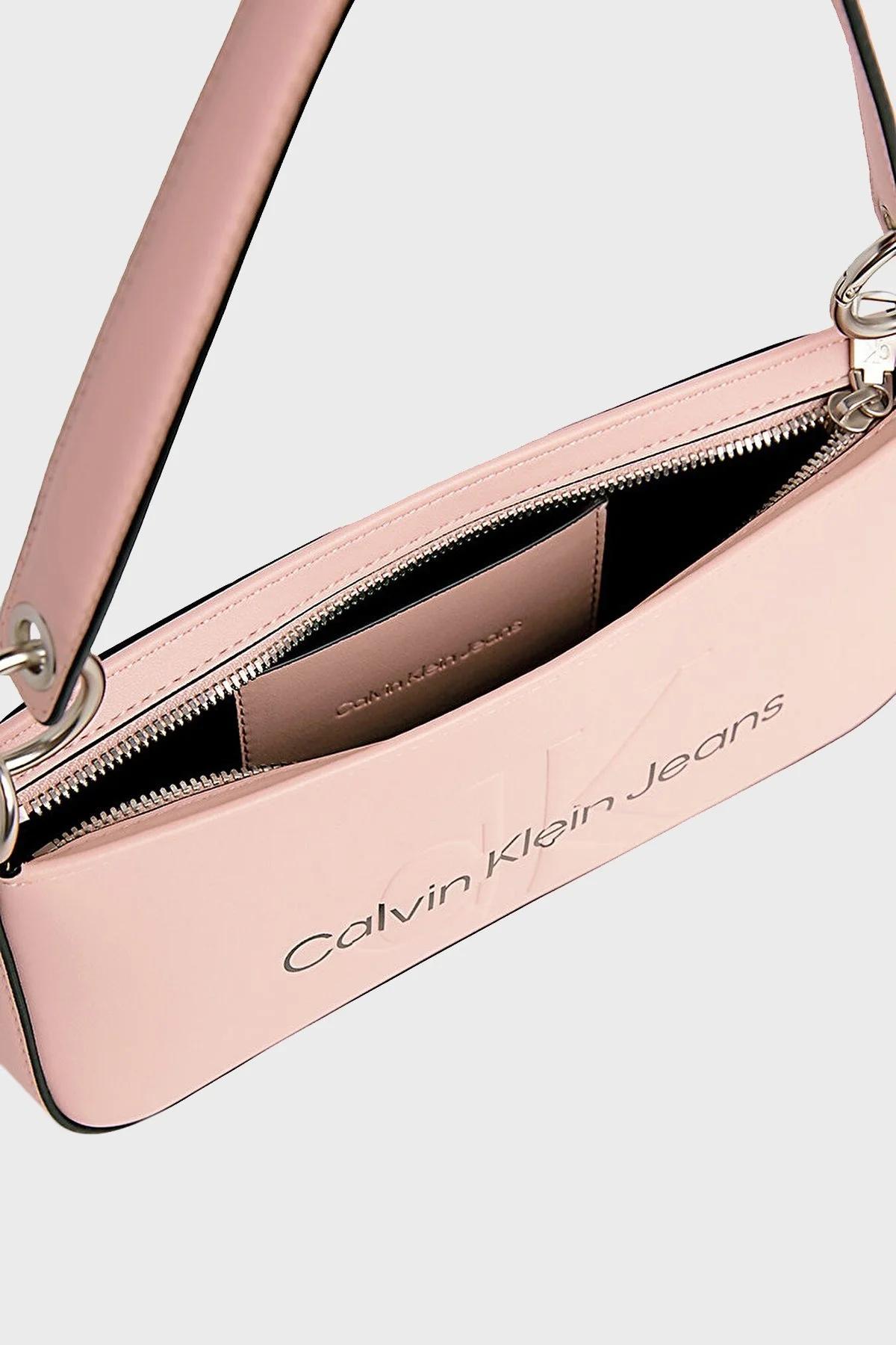 Calvin Klein Logolu Fermuarlı K60K610679TFT Bayan Çanta K60K610679 TFT PUDRA - 5