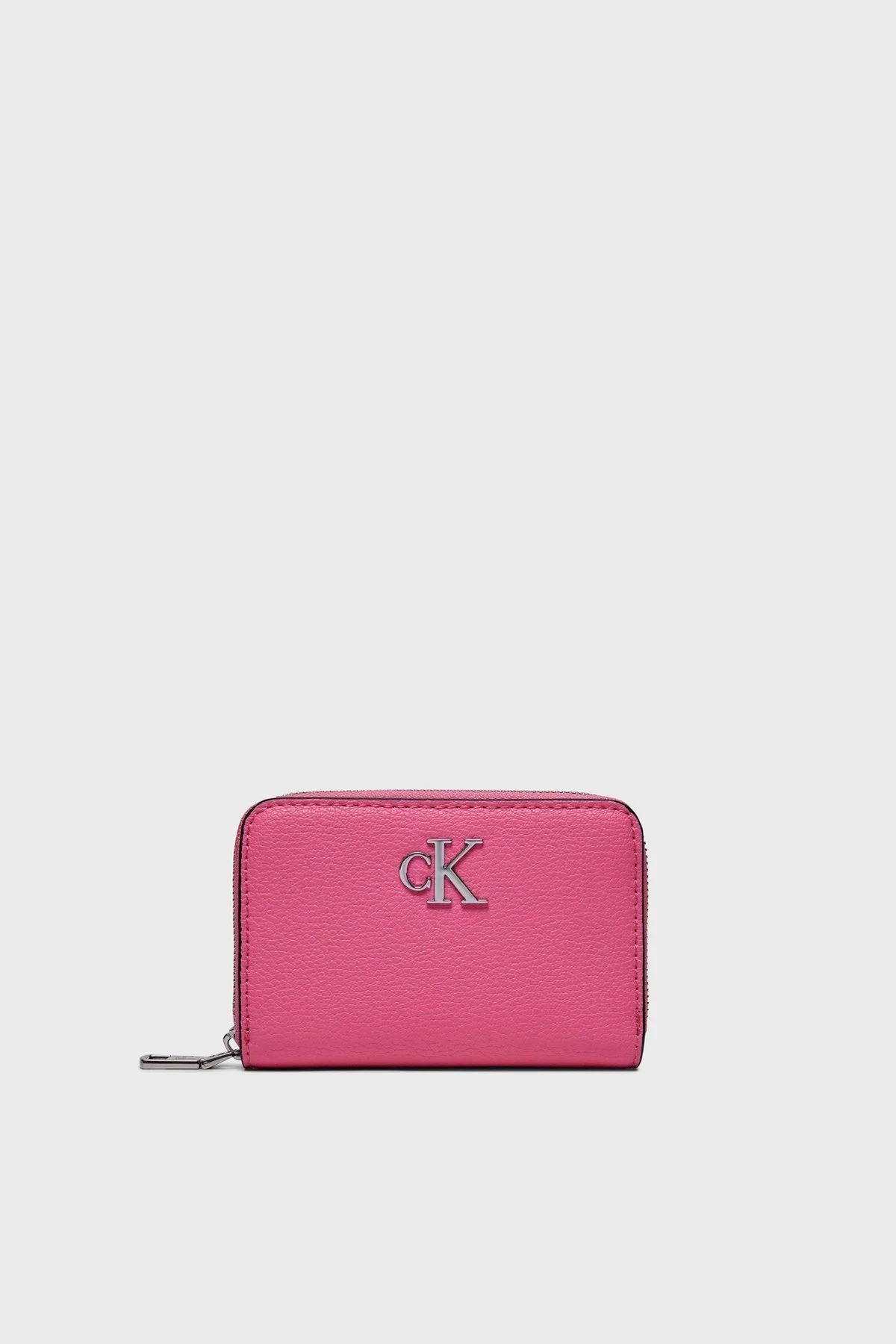 Calvin Klein Logolu Fermuarlı K60K611500TO5 Bayan Cüzdan K60K611500 TO5 PEMBE - 1