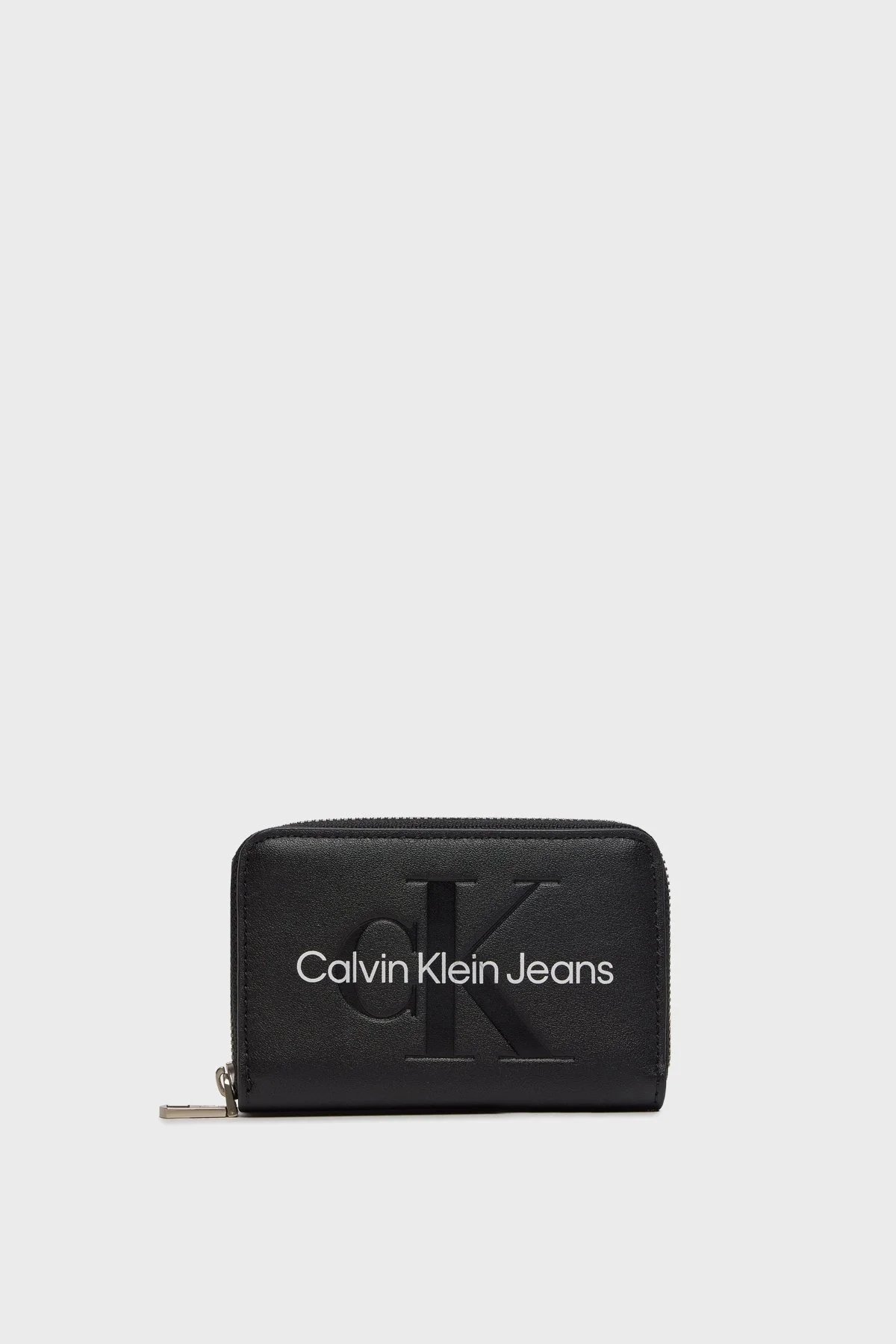 Calvin Klein Logolu Fermuarlı K60K6122550GQ Bayan Cüzdan K60K612255 0GQ SİYAH - 1