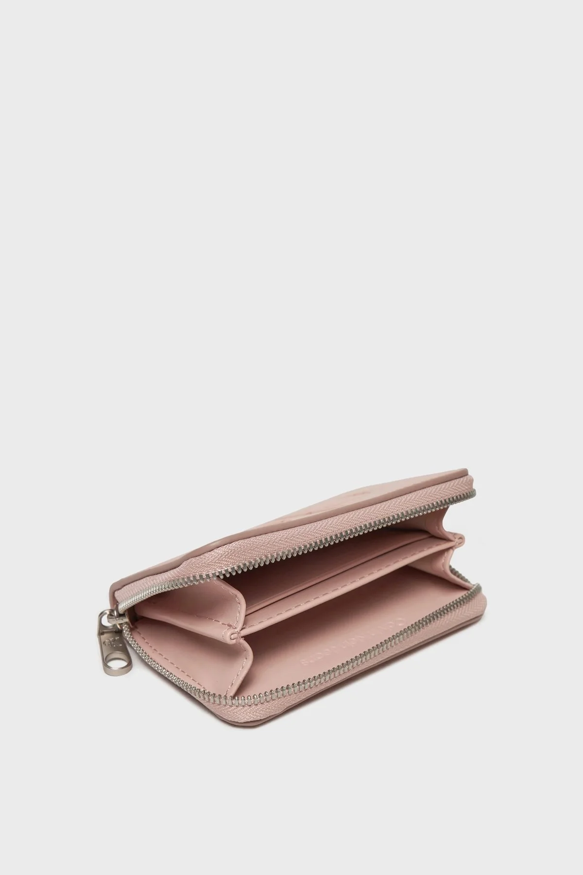 Calvin Klein Logolu Fermuarlı K60K612255TFQ Bayan Cüzdan K60K612255 TFQ PUDRA - 6