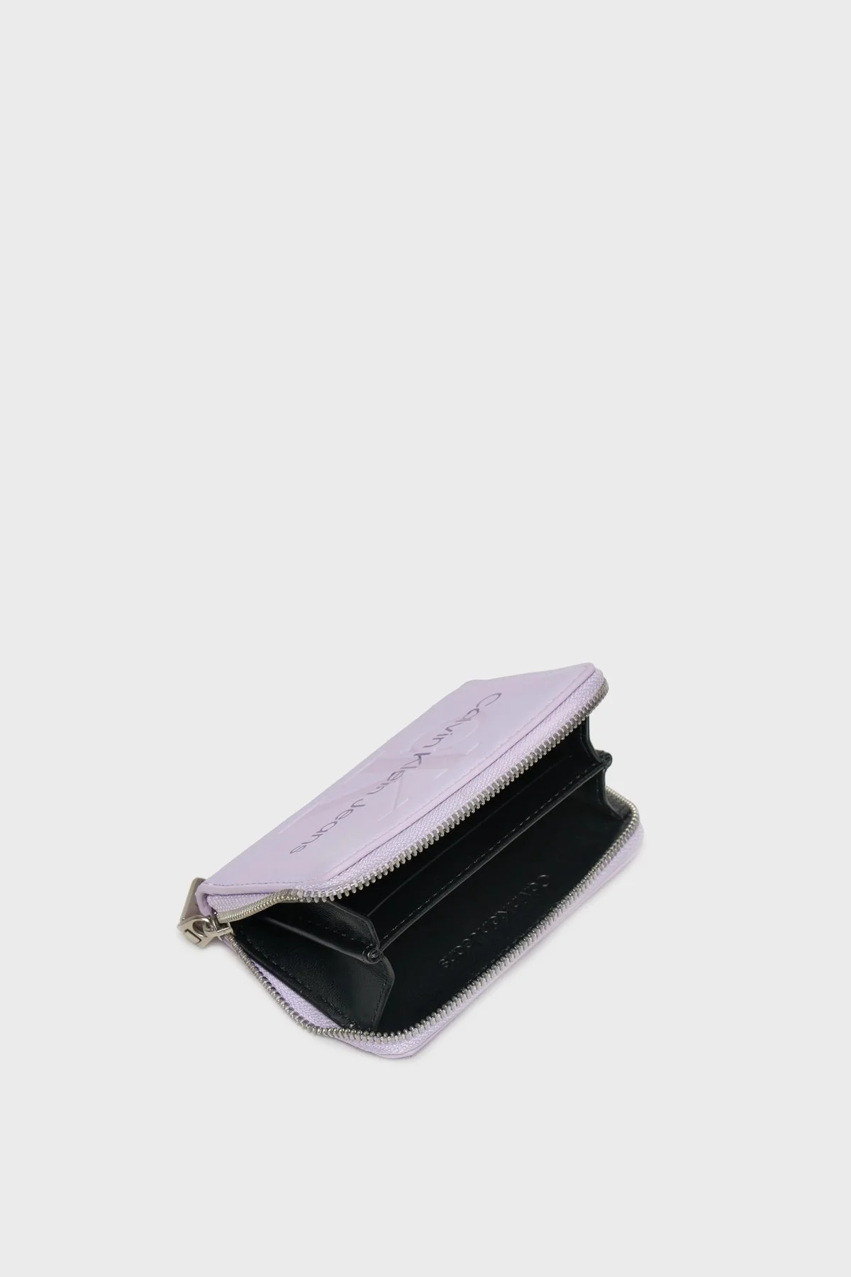 Calvin Klein Logolu Fermuarlı K60K612255VFR Bayan Cüzdan K60K612255 VFR LİLA - 3