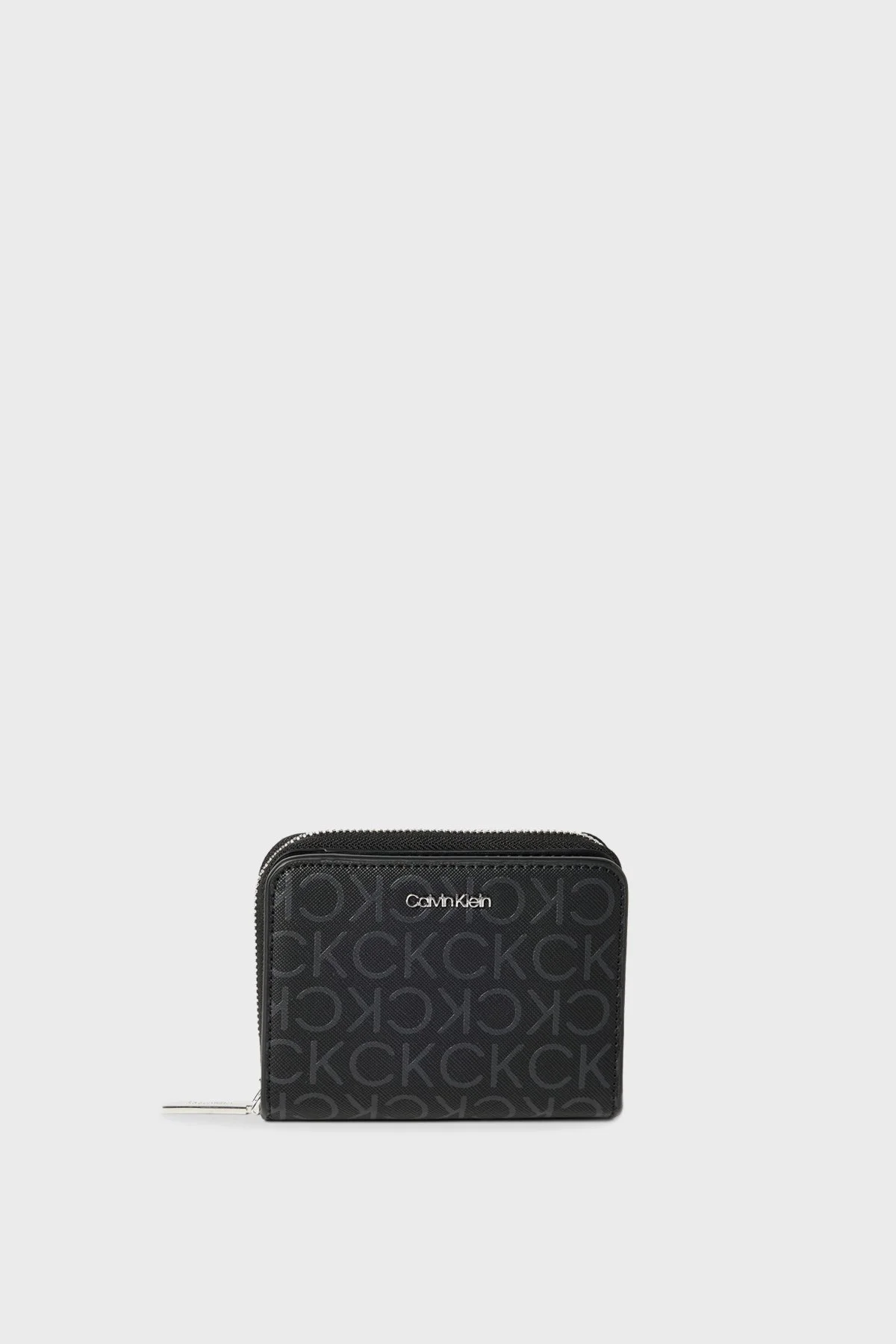 Calvin Klein Logolu Fermuarlı K60K6124330GM Bayan Cüzdan K60K612433 0GM SİYAH - 1
