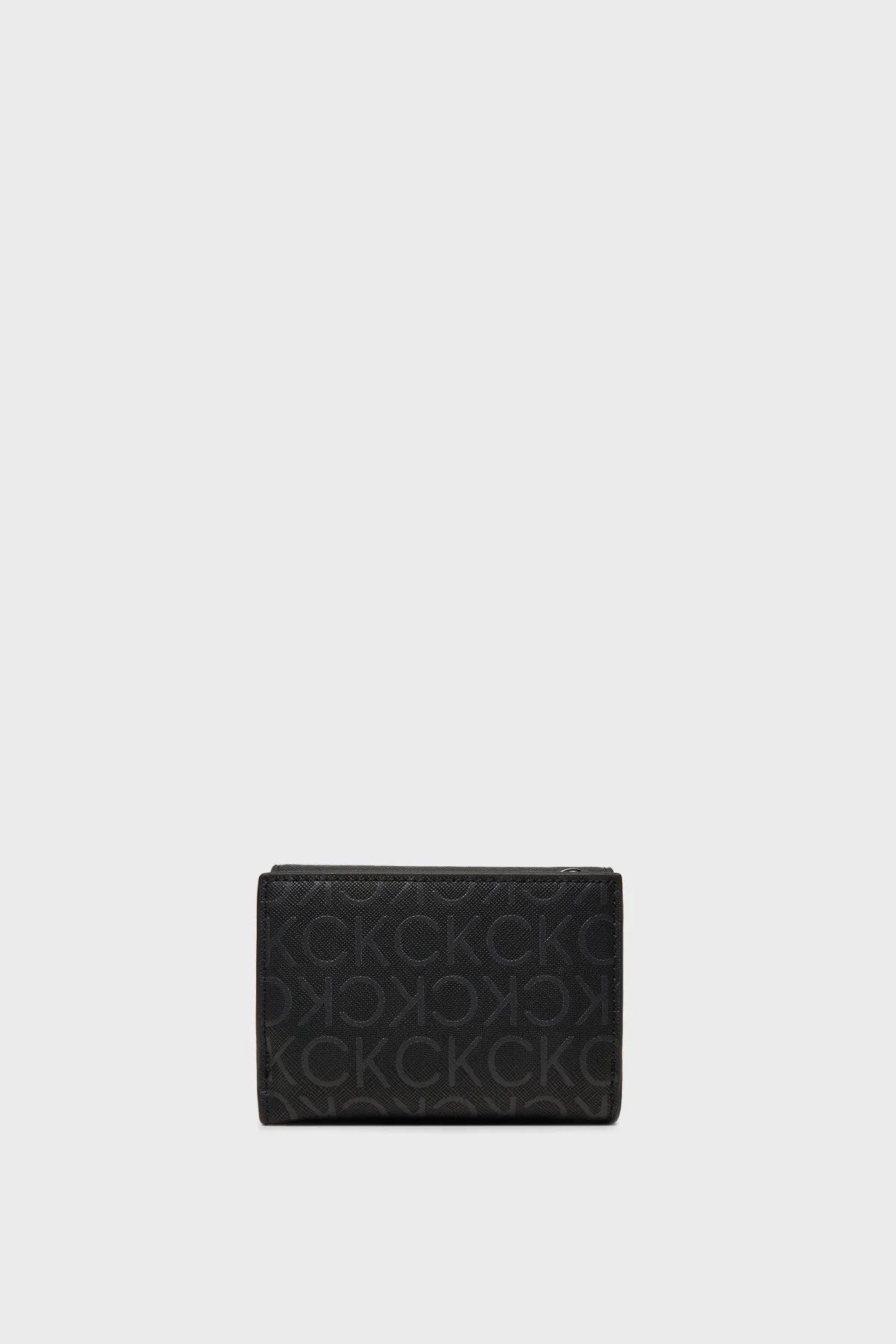 Calvin Klein Logolu Fermuarlı K60K6126840GM Bayan Cüzdan K60K612684 0GM SİYAH - 2
