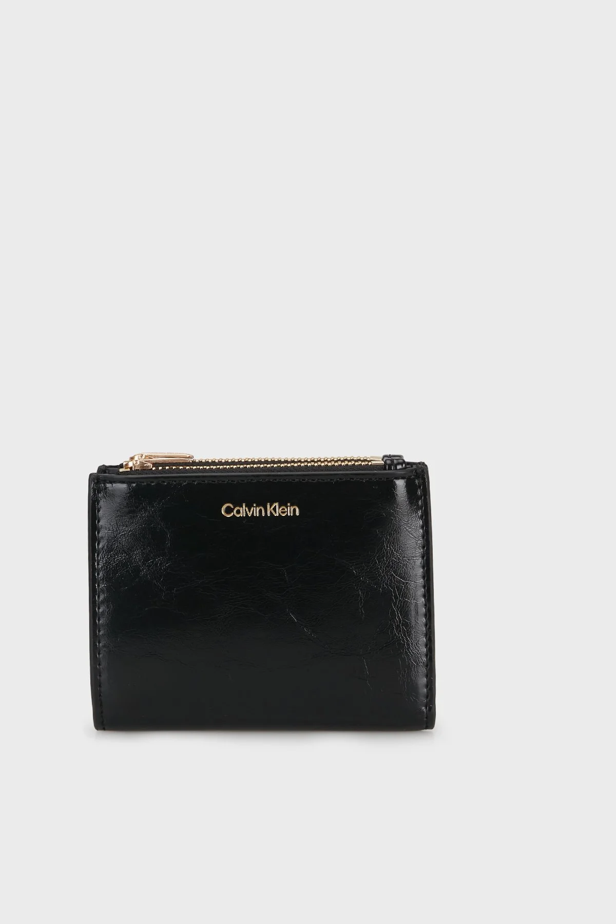 Calvin Klein Logolu Fermuarlı Kadın Kartlık LV04F1166G UB1 Siyah - 1