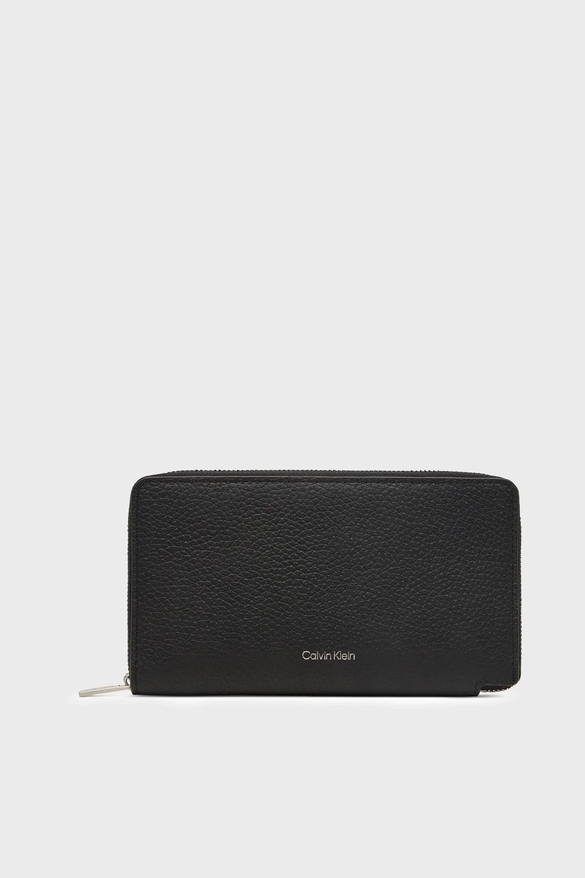 Calvin Klein Logolu Fermuarlı LV04D1107GUB1 Erkek Cüzdan LV04D1107G UB1 Siyah - 1
