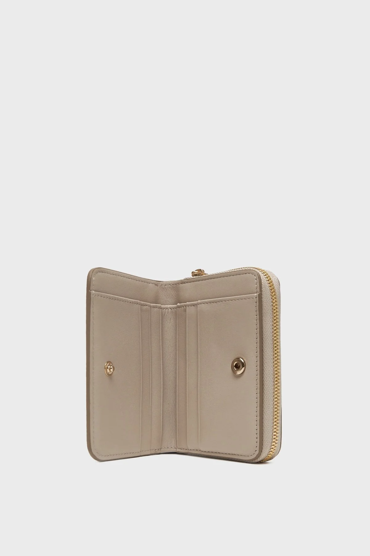 Calvin Klein Logolu Fermuarlı LV04F1064GRMU Bayan Cüzdan LV04F1064G RMU BEJ - 3