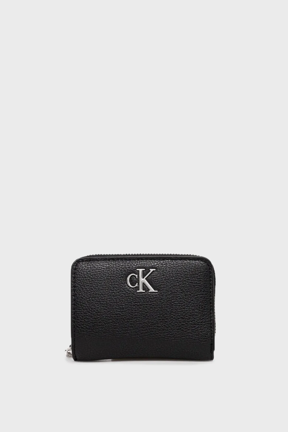 Calvin Klein Logolu Fermuarlı LV04K1009GUB1 Bayan Cüzdan LV04K1009G UB1 SİYAH - 5