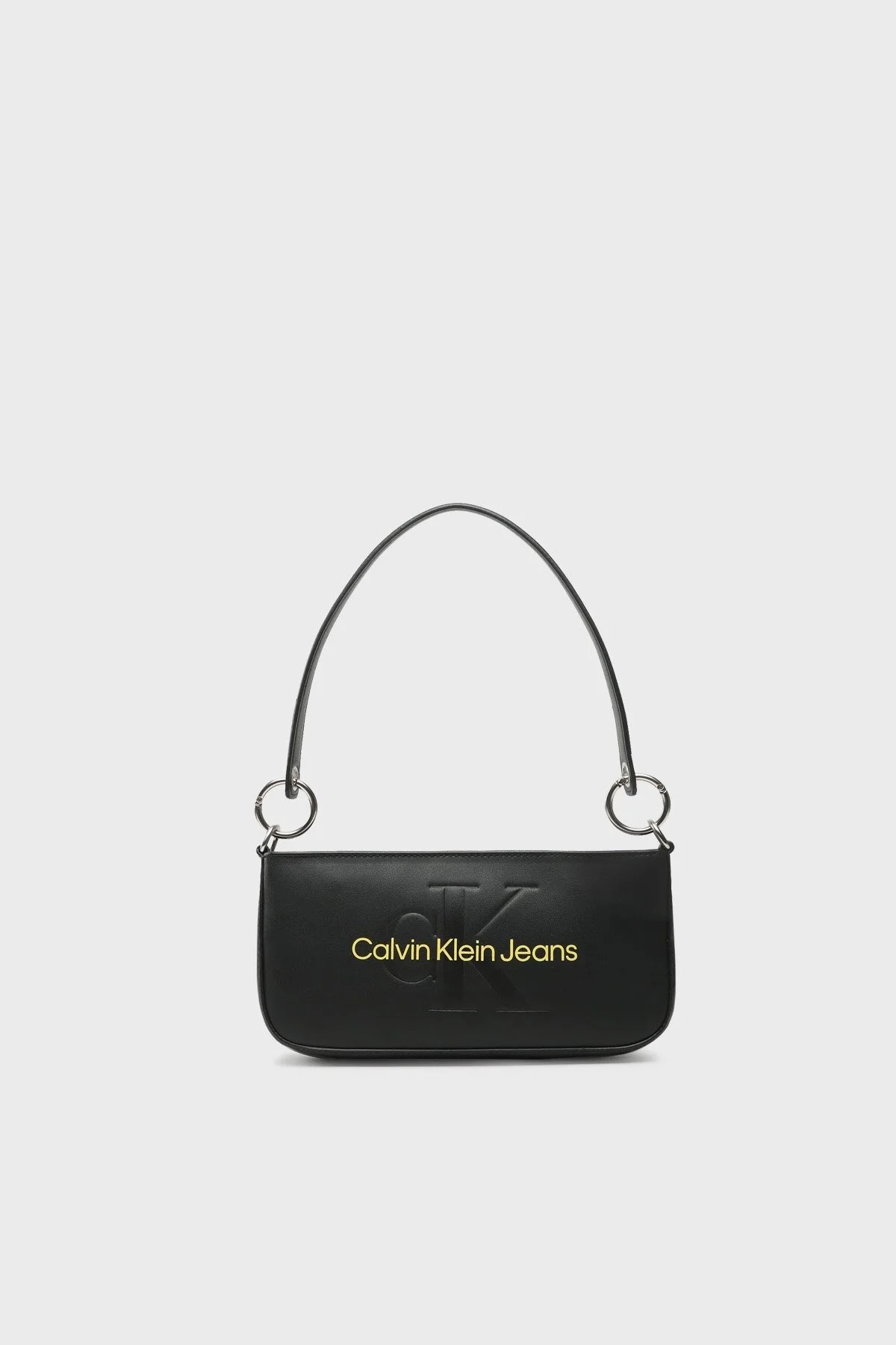 Calvin Klein Logolu Fermuarlı Mini K60K6106790GN Bayan Çanta K60K610679 0GN SİYAH - 1